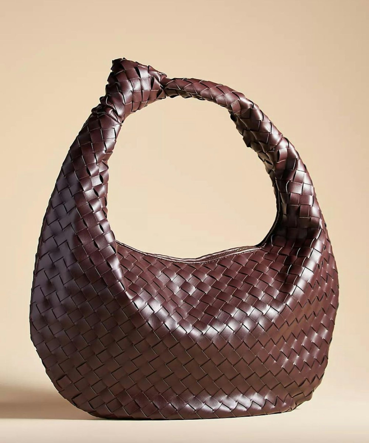 brown woven bag