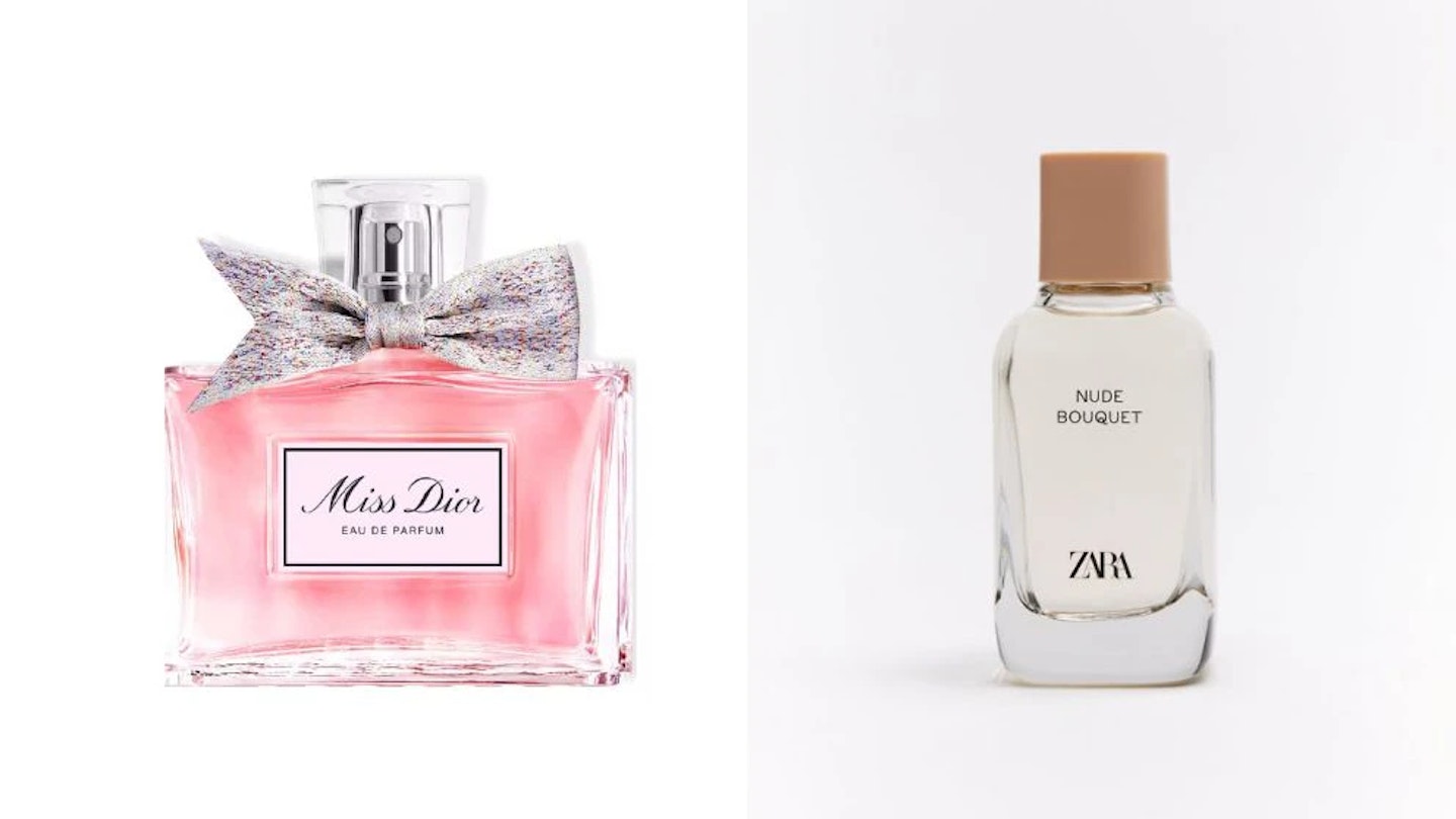 Zara Nude Bouquet vs Miss Dior