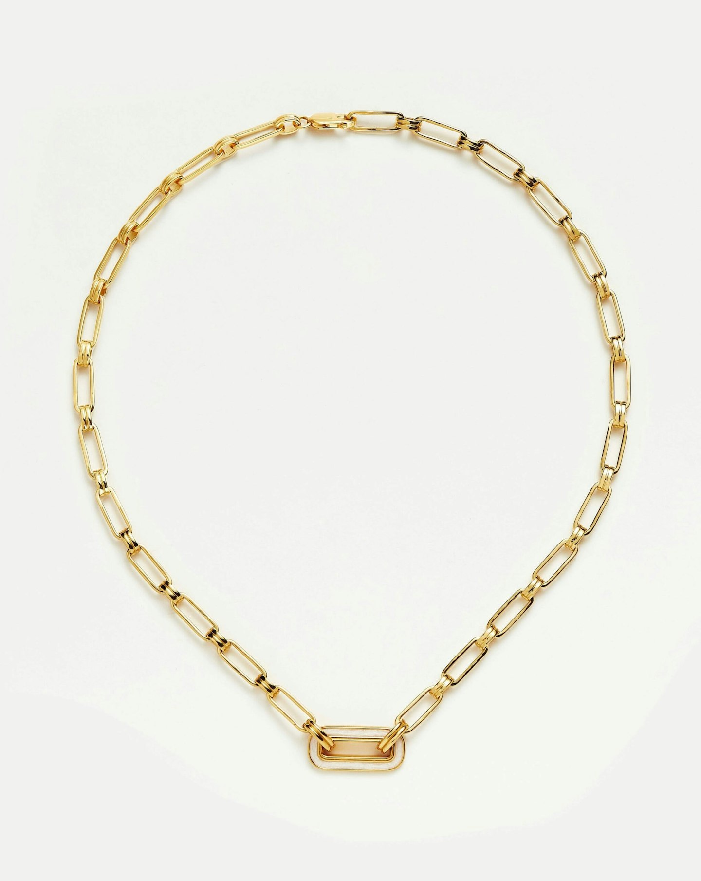 Missoma, Enamel Haze Floating Pendant Chain Necklace