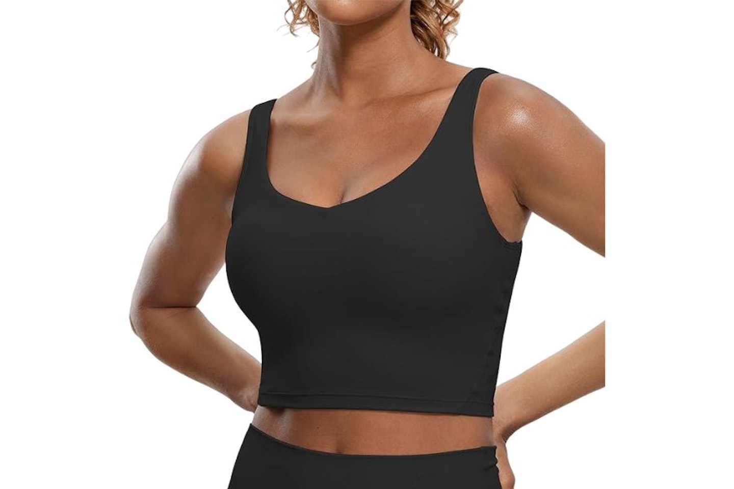 CRZ Yoga Butterluxe V Neck Padded Sports bra