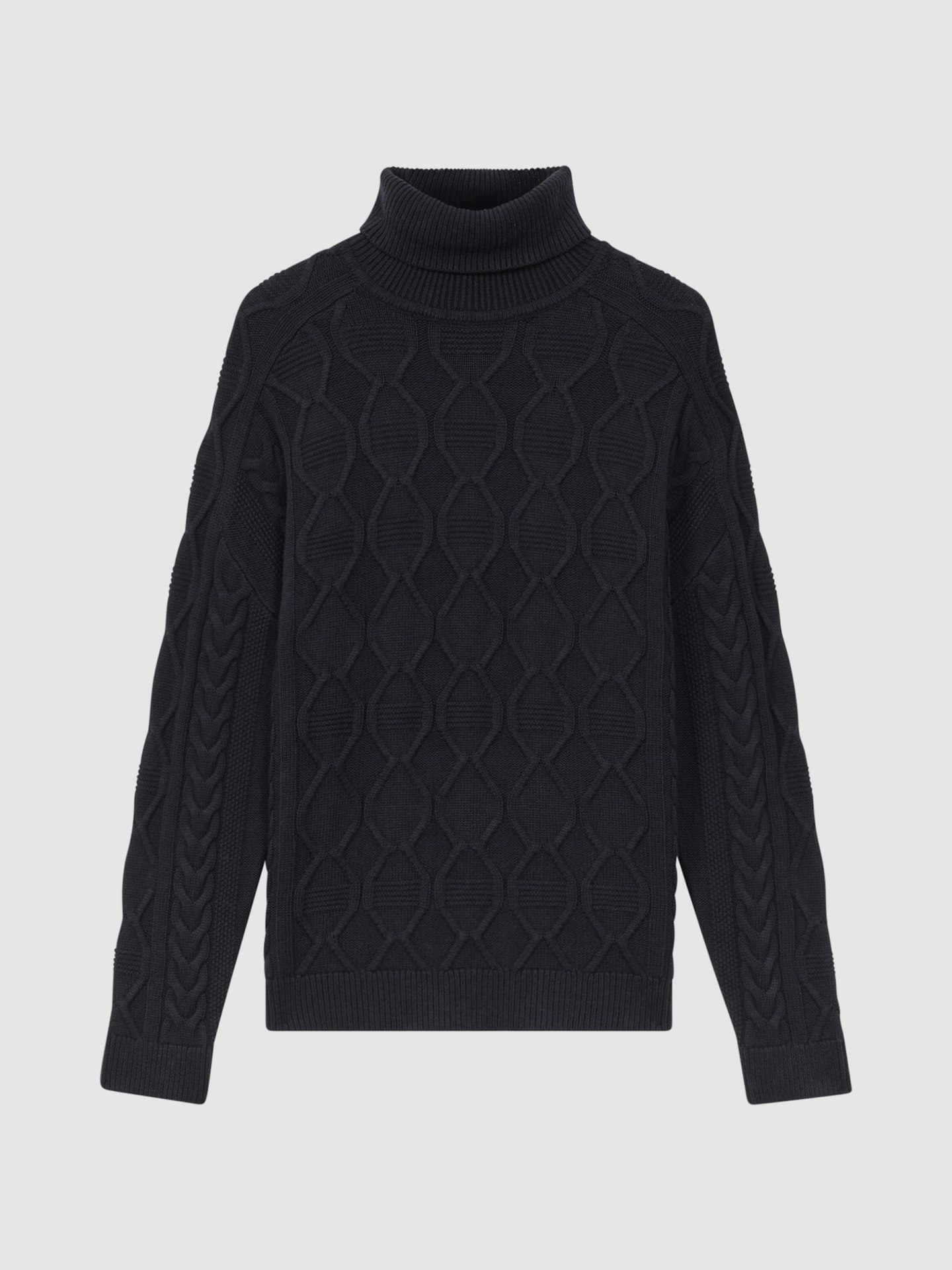 Reiss, Alston Cable-Knitted Roll-Neck Jumper