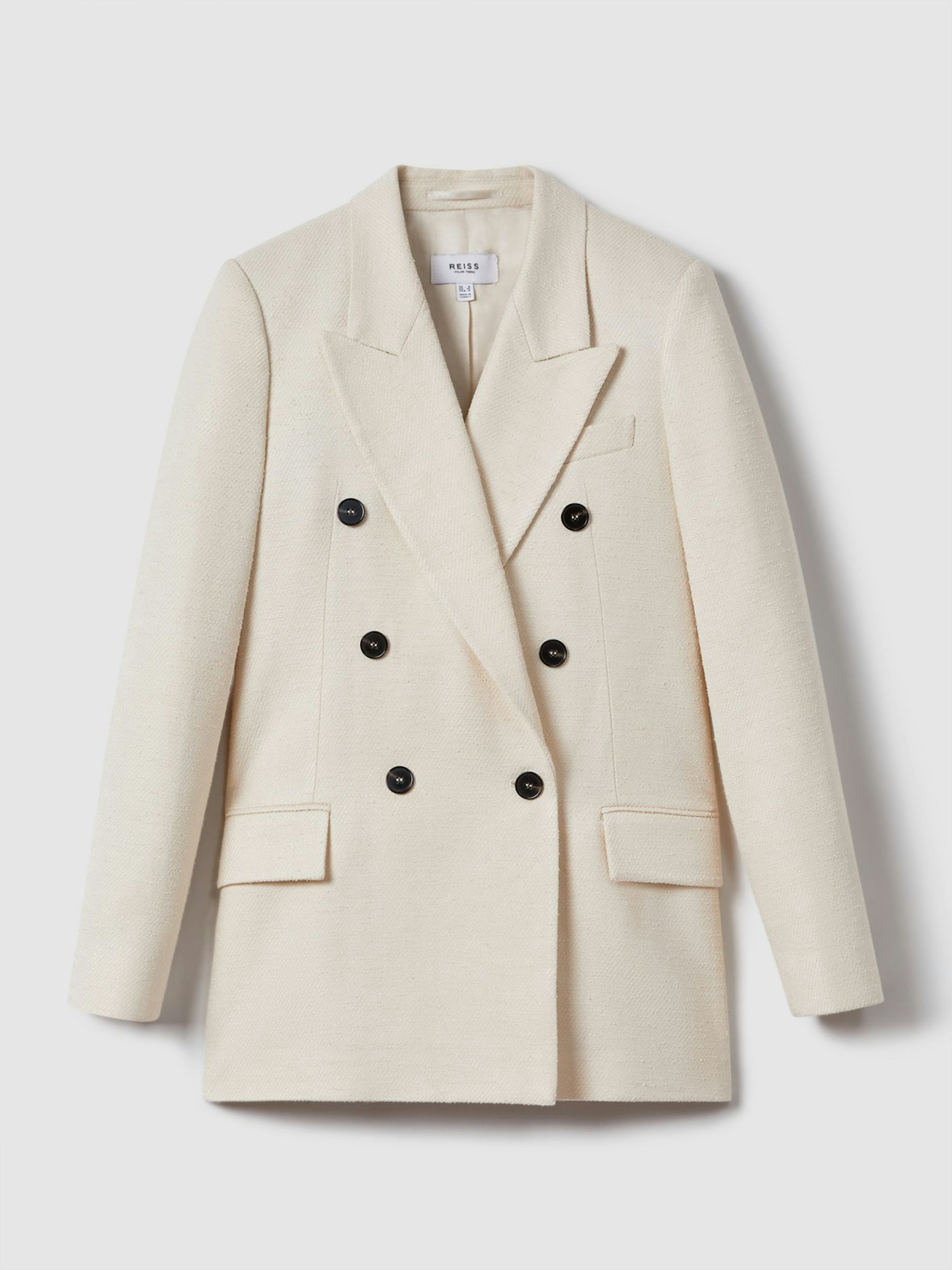 Reiss, Bronte Textured Double-Breasted Blazer