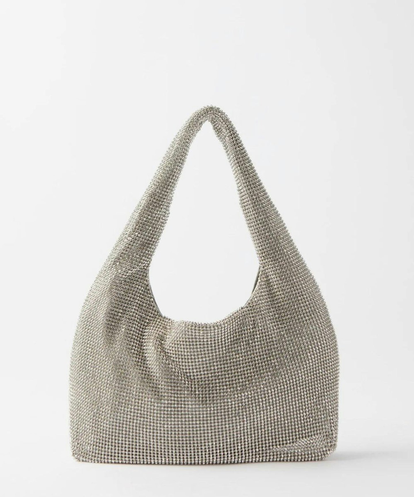 Kara Mini Crystal-Mesh Shoulder Bag