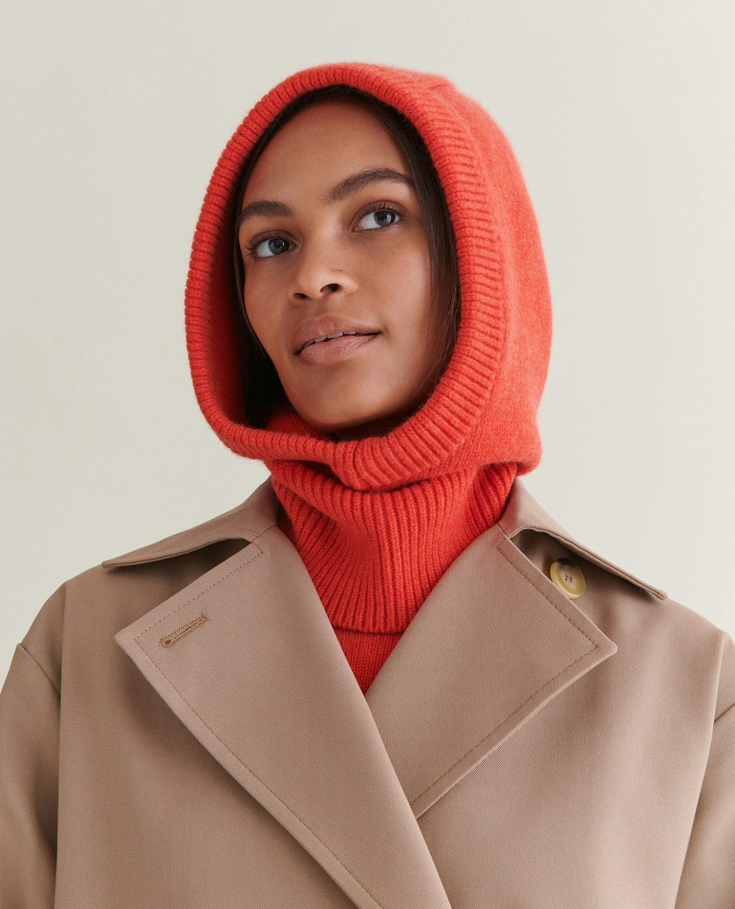 Rise & Fall, Cashmere Wool Knitted Hood