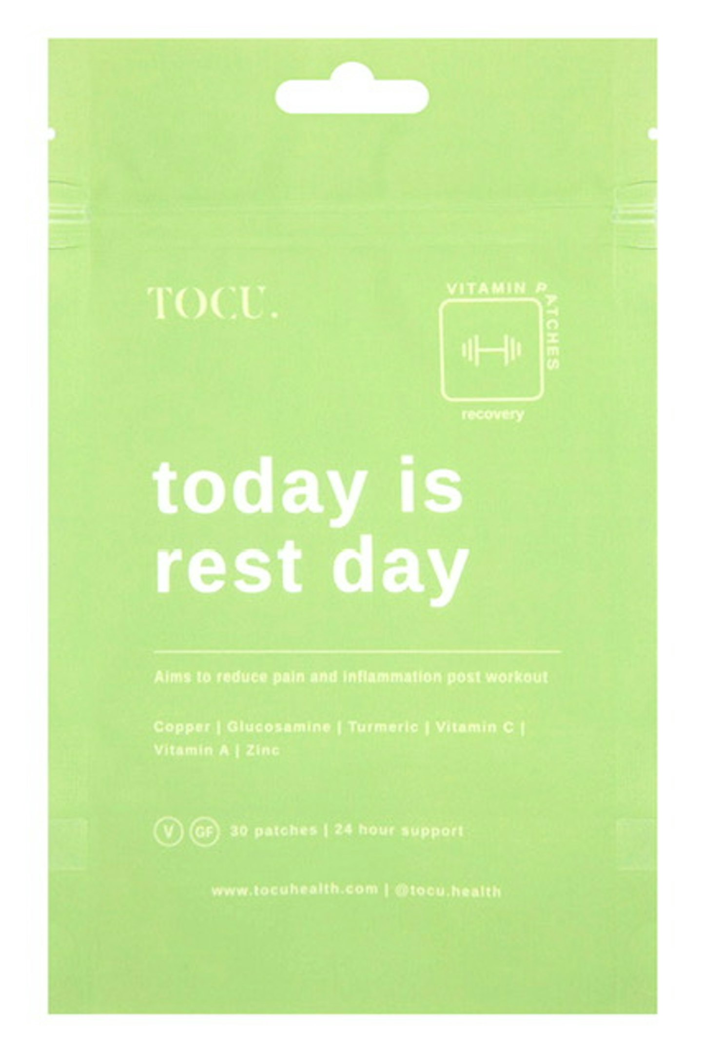 Tocu Today is Rest Day Recovery Vitamin Patches