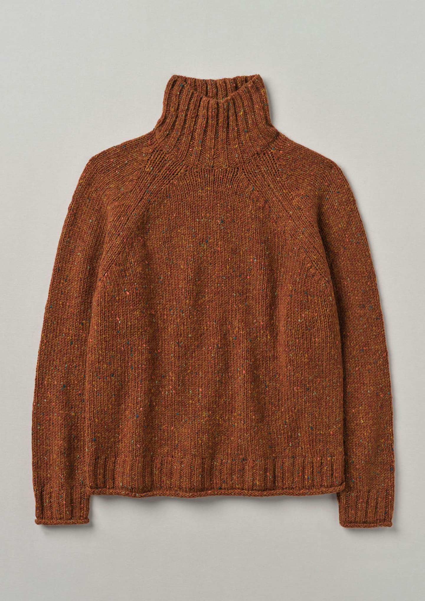 Toast, Donegal Roll-Neck Sweater