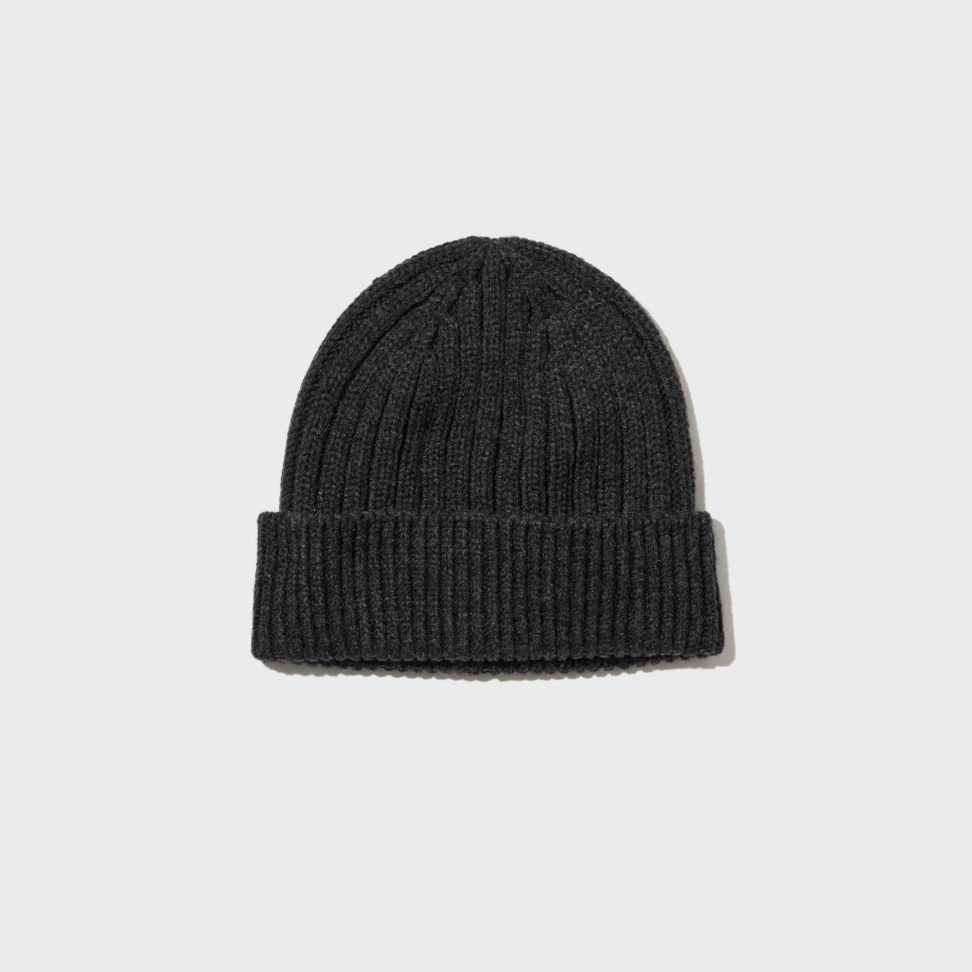 The Best Beanie Hats For Women 2024   Uniqlo Heattech Ribbed Beanie Hat 