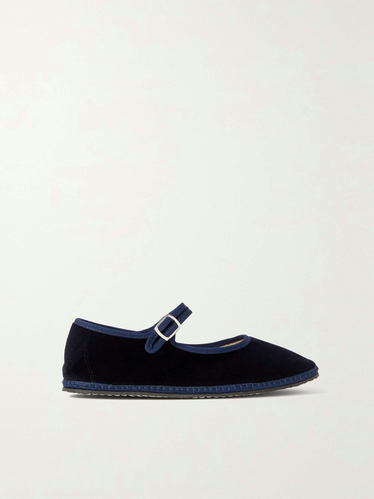 Vibi Venezia, Grosgrain-Trimmed Velvet Mary Jane Slippers