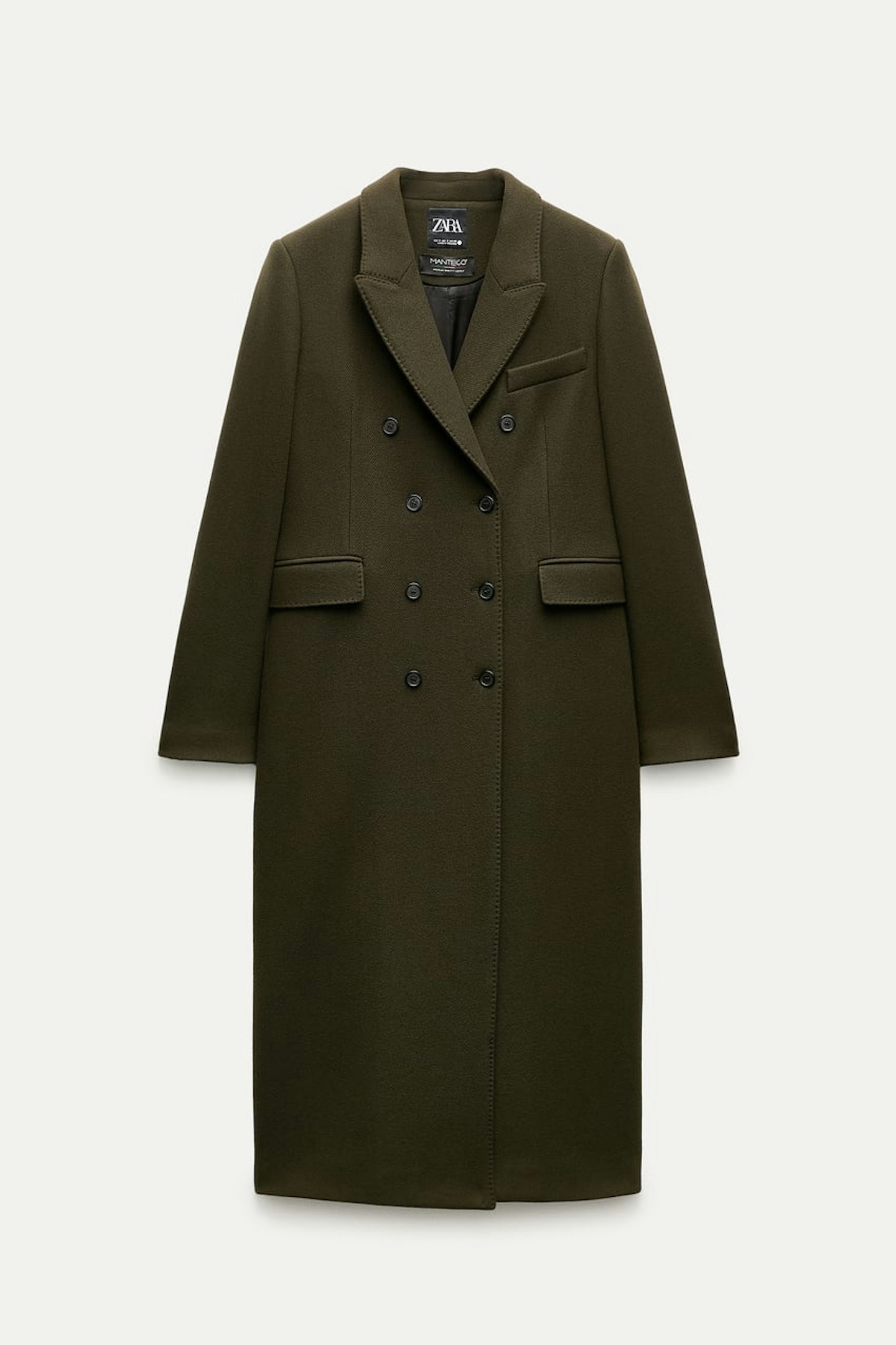 zara olive coat 