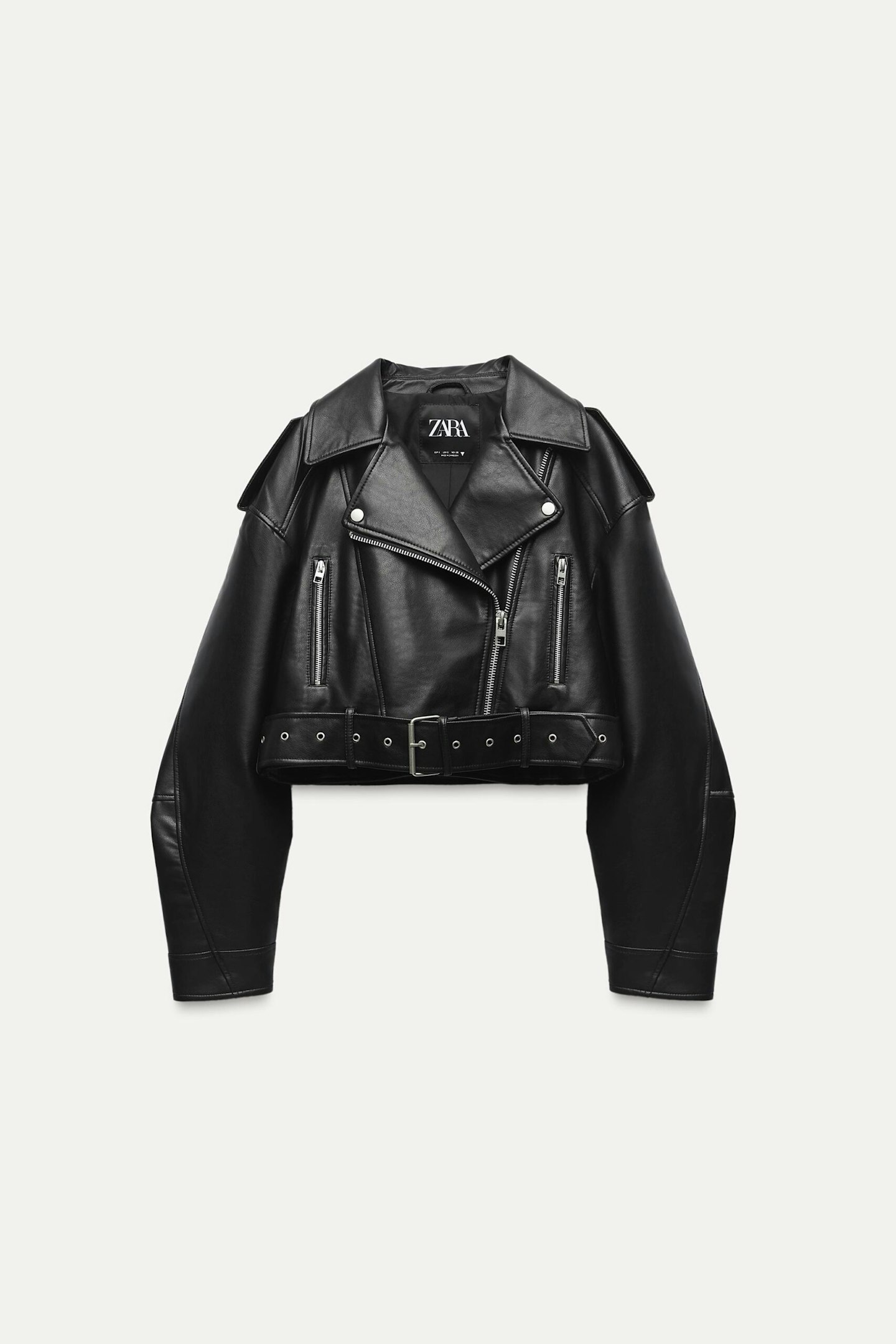 Zara Faux Leather Biker Jacket