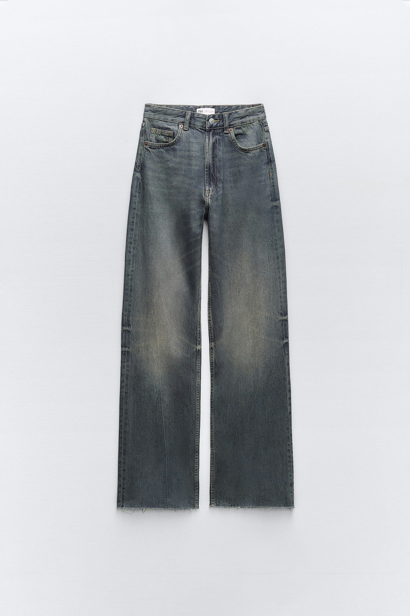 Zara, High-Rise Wide-Leg Jeans