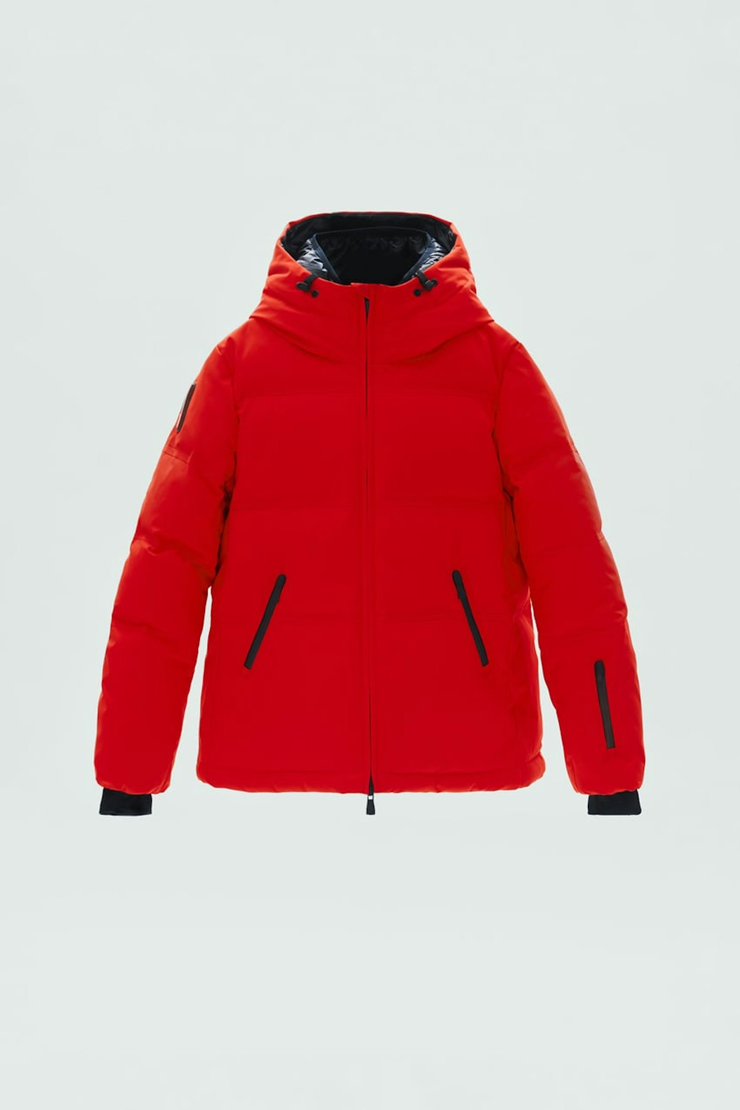 Ski Collection Windproof and Waterproof Red Down Jacket with RECCO 