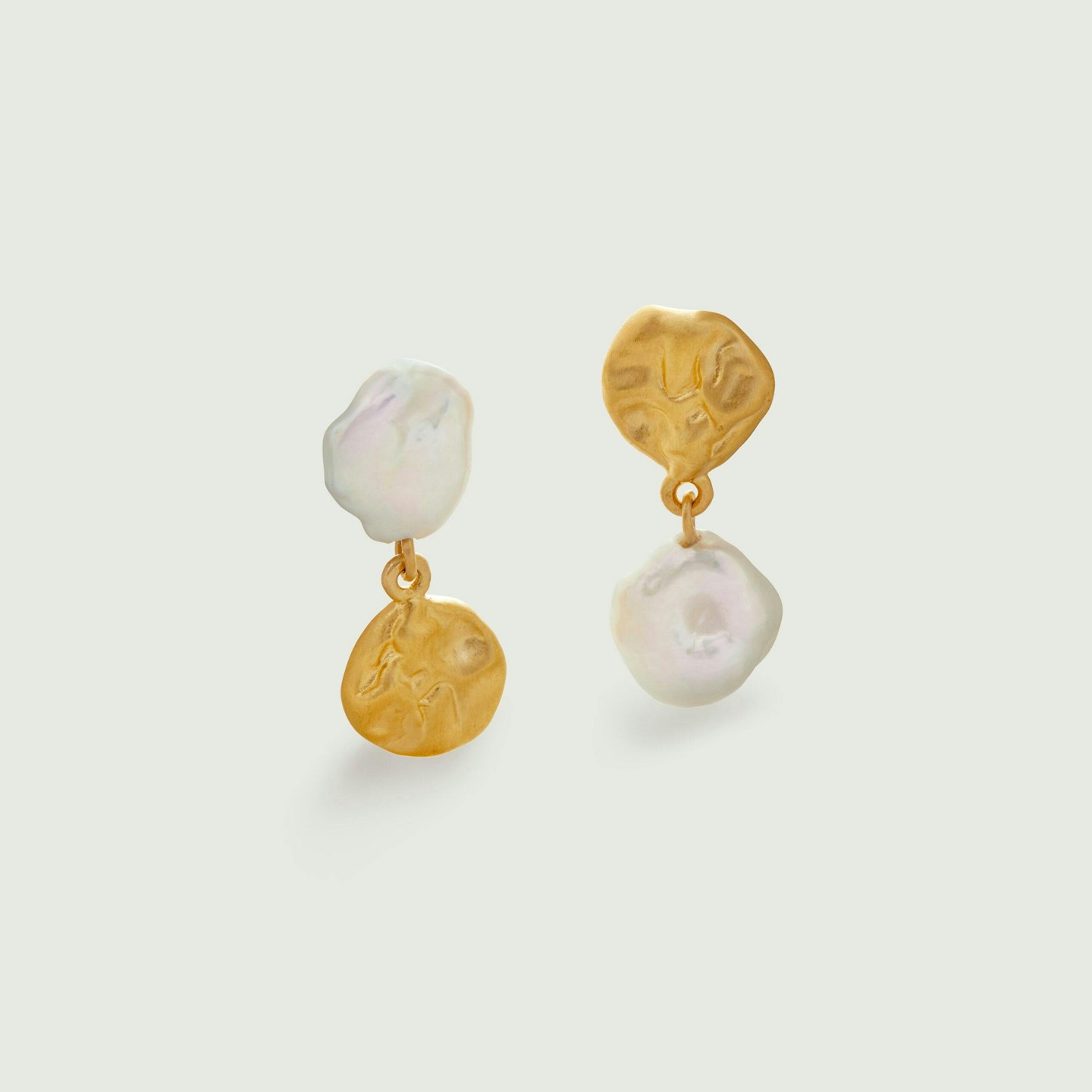 Monica Vinader, Keshi Pearl Stud Drop Earrings