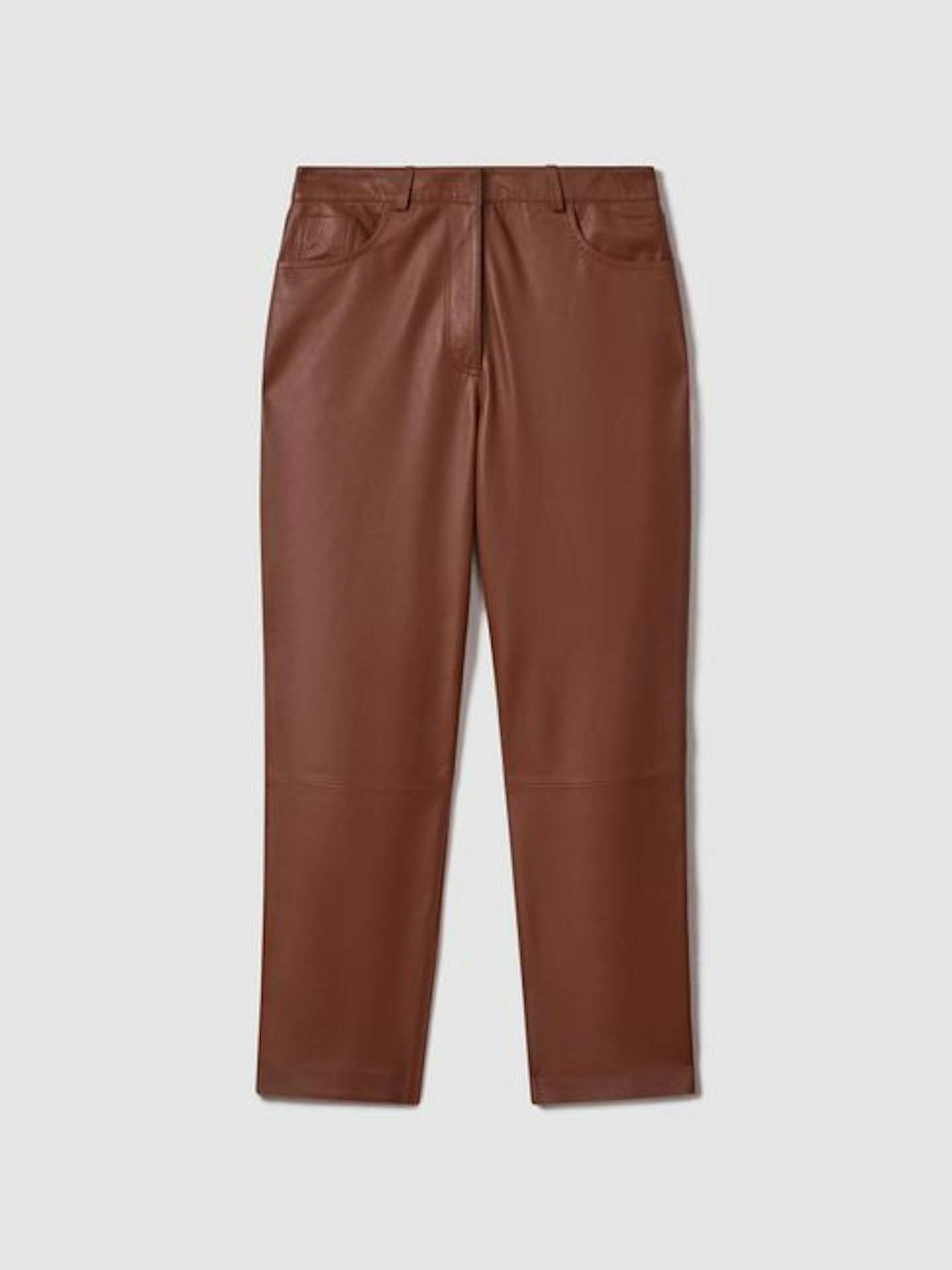 Totto, Cropped Leather Trousers