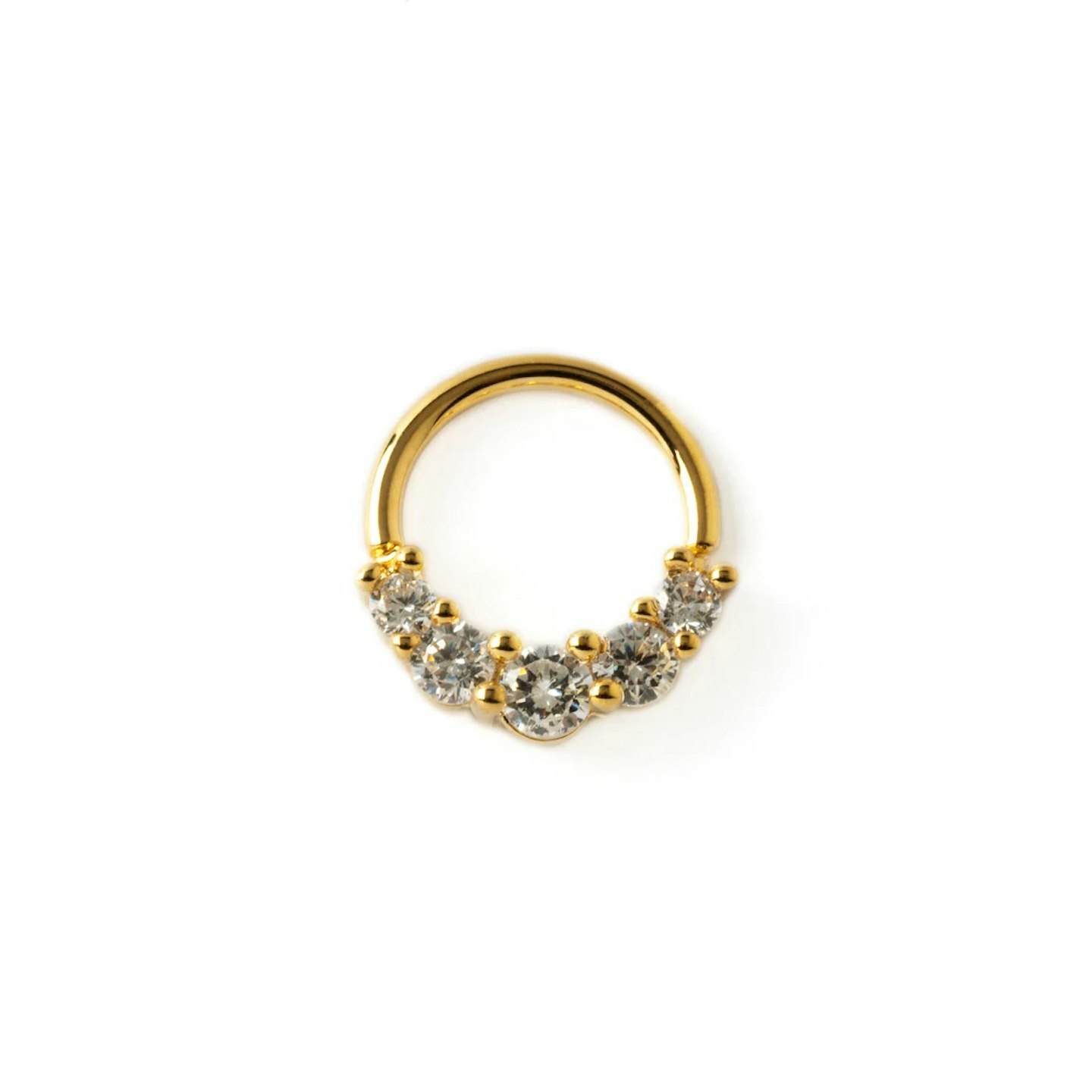 Tribu Quintuple CZ Golden Septum