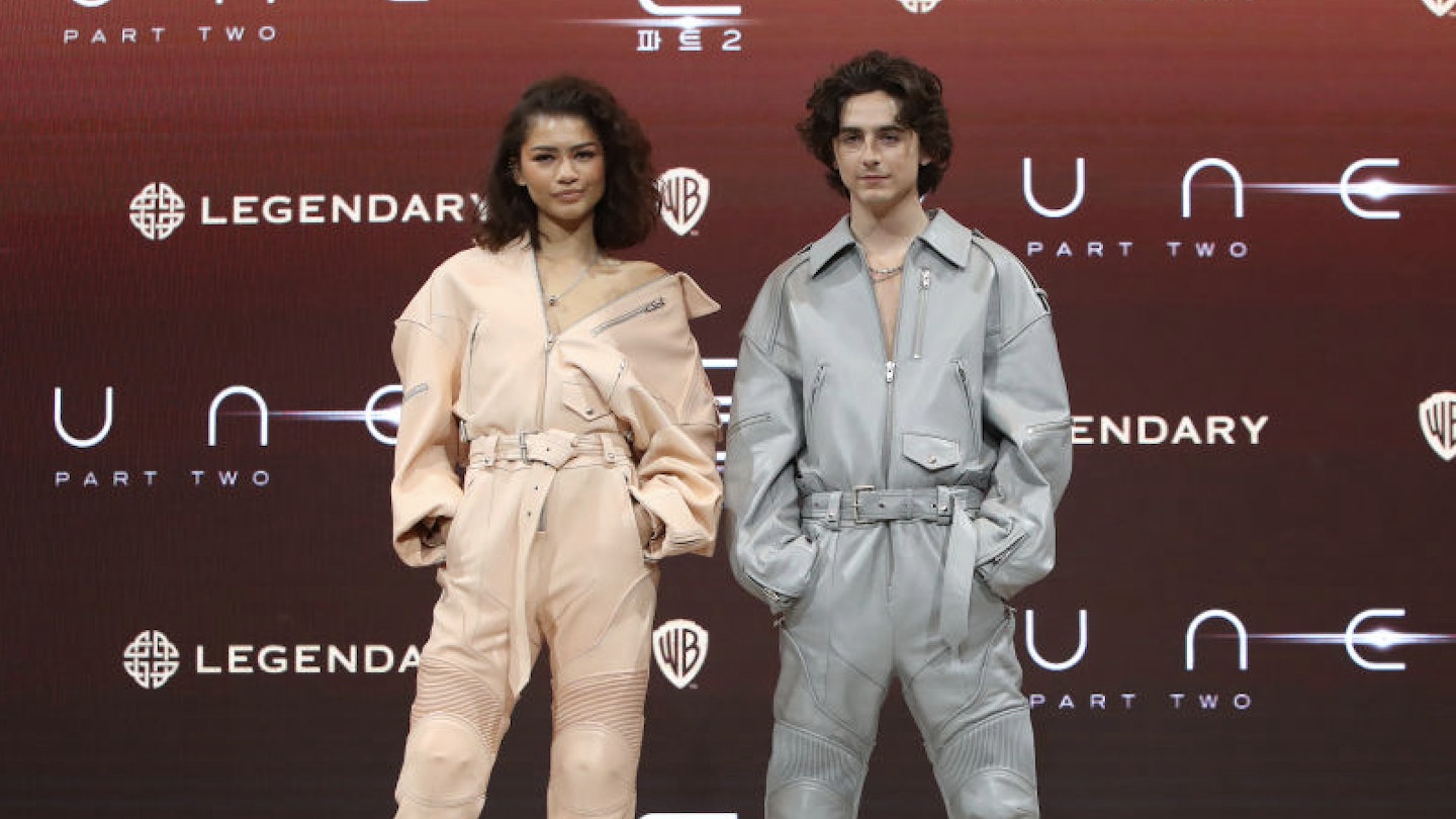 Timothee Chalamet and Zendaya at the Dune 2 premiere in South Korea