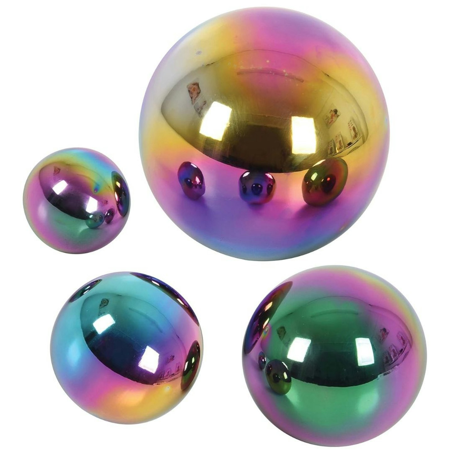 The Best Toys For One-Year-Olds: TickiT 72221 Sensory Reflective Colour Burst Balls Set of 4