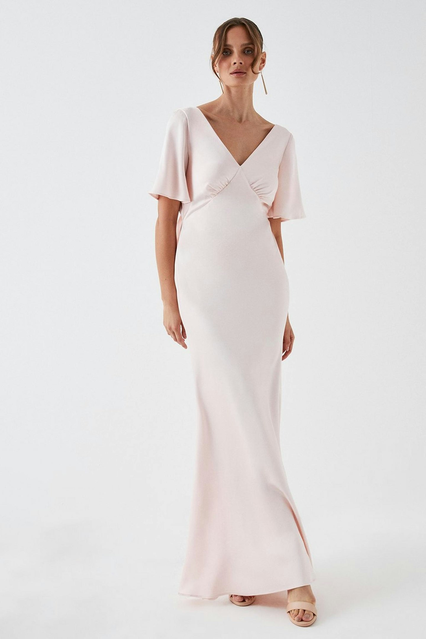 Coast, Tie-Back Crepe Bridesmaids Dress