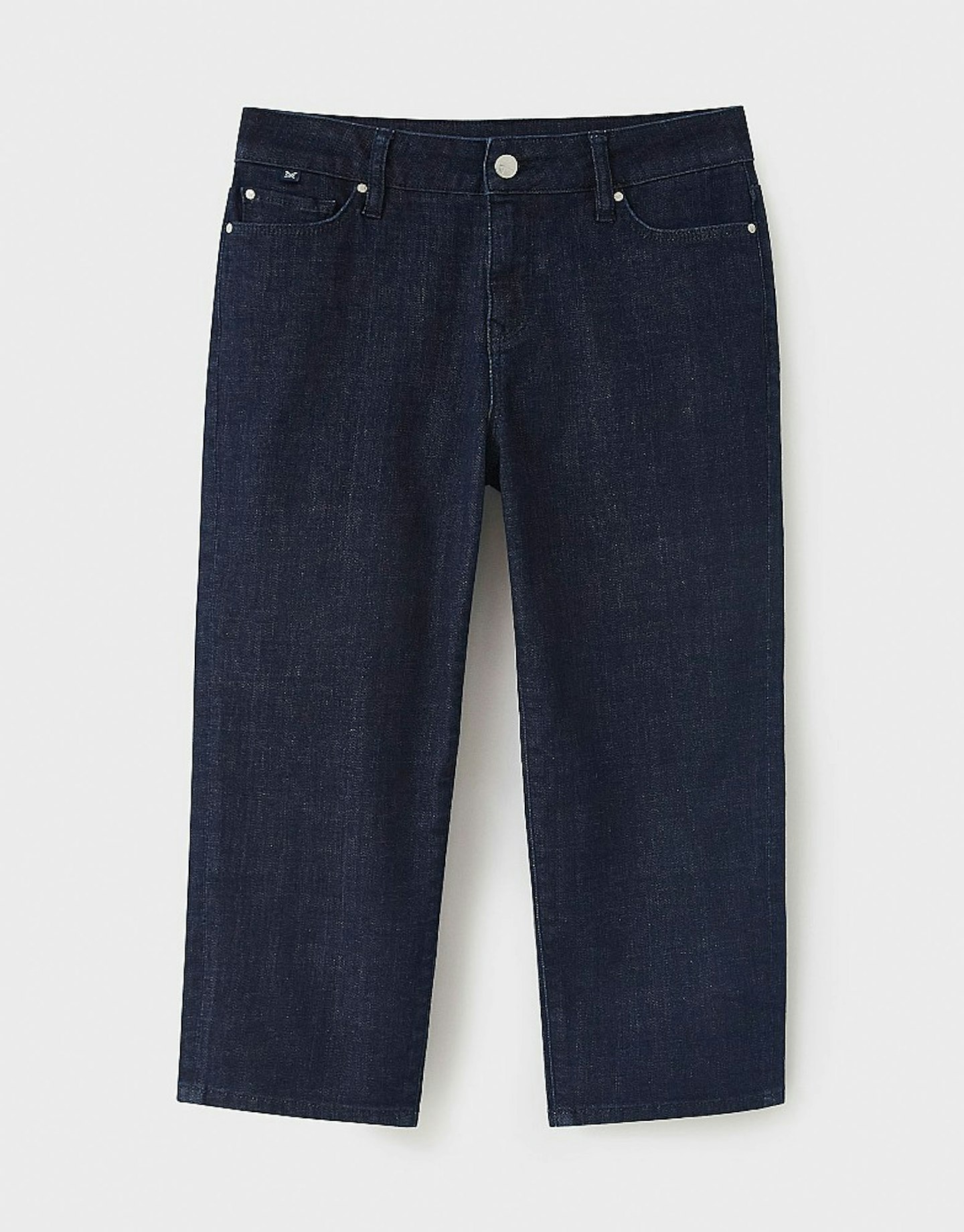 Crew, Denim Blue Cropped Trousers