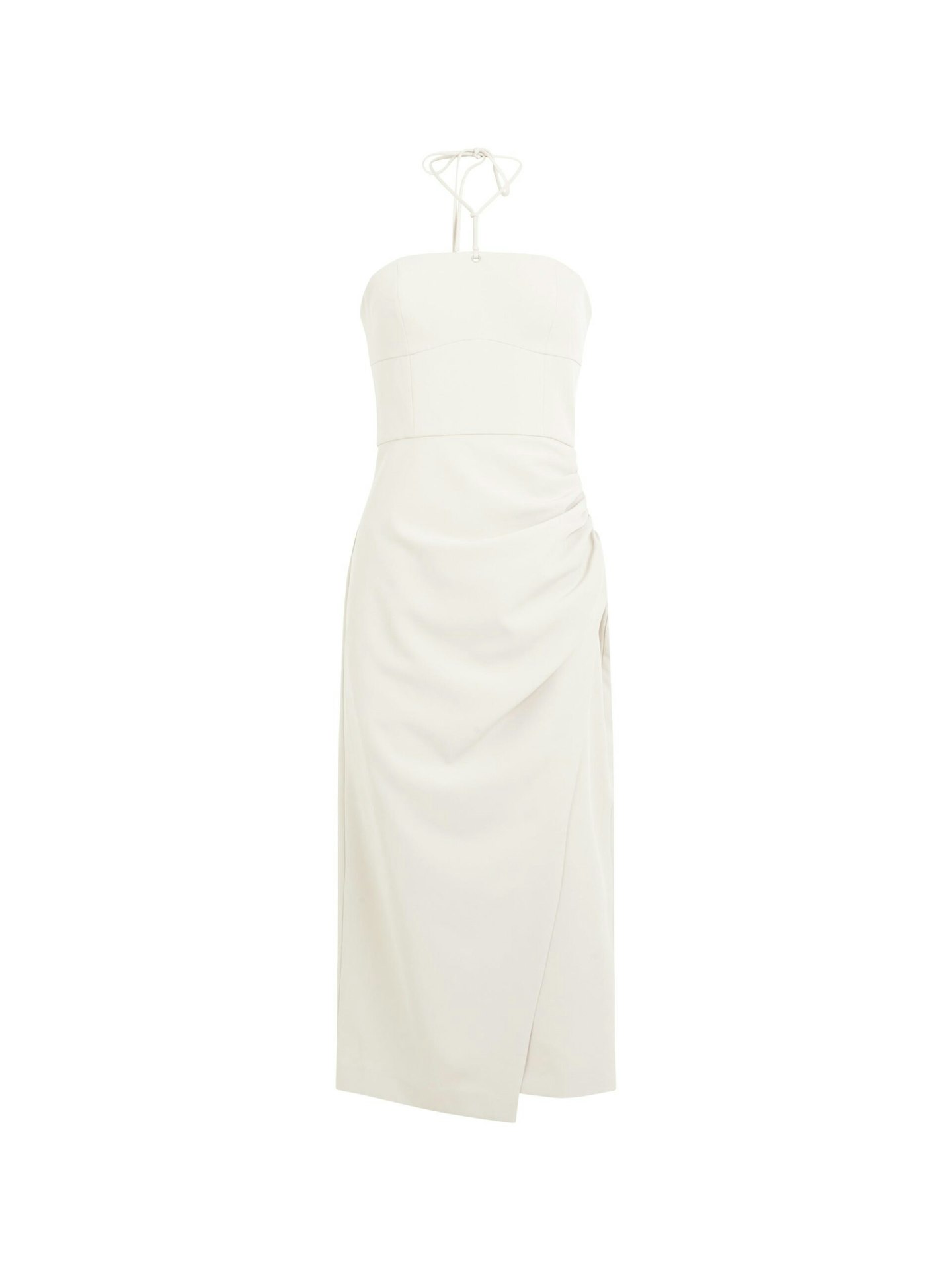 French Connection, Echo Crepe Halter-Neck Midi Dress