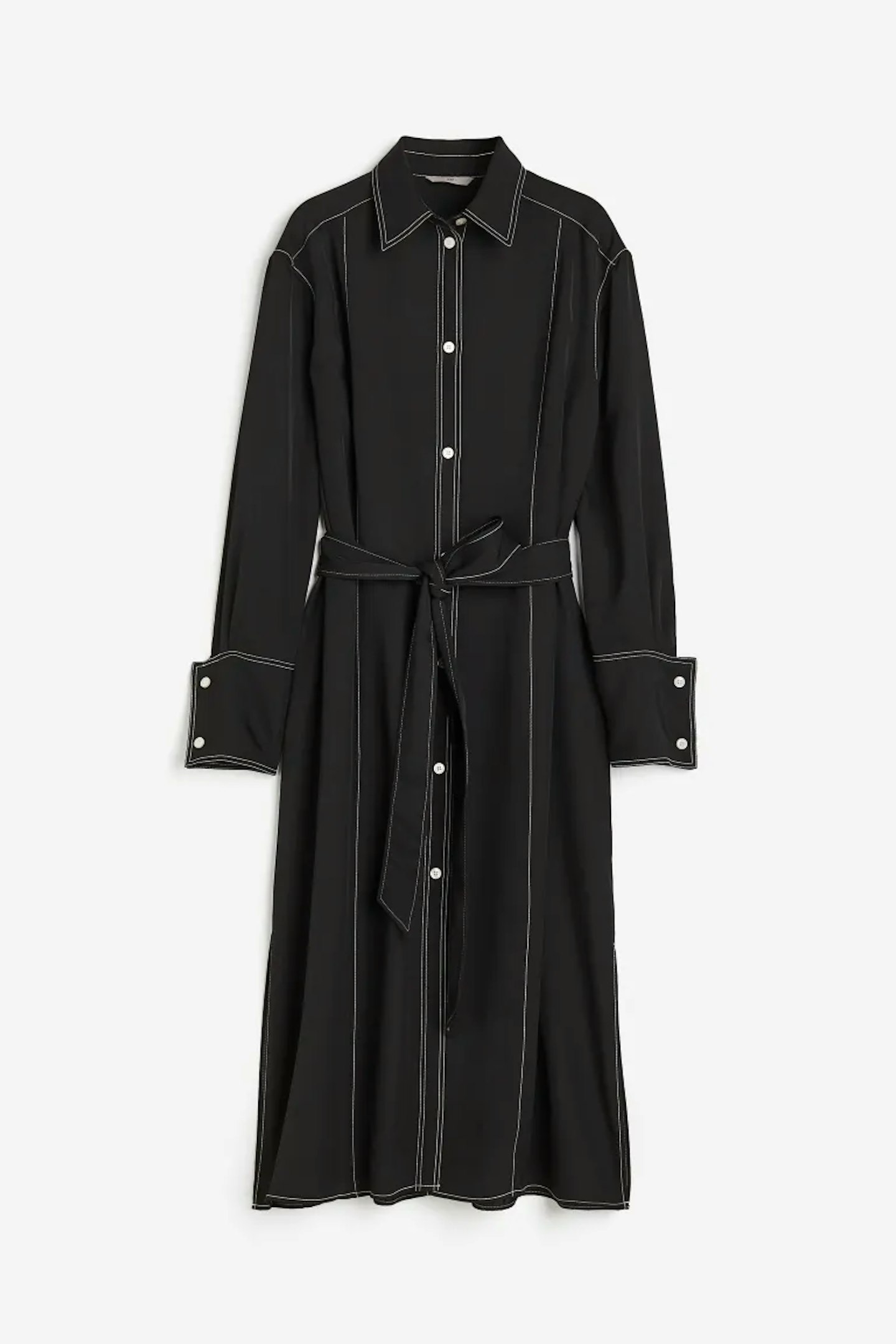 H&M, Tie-Belt Shirt Dress