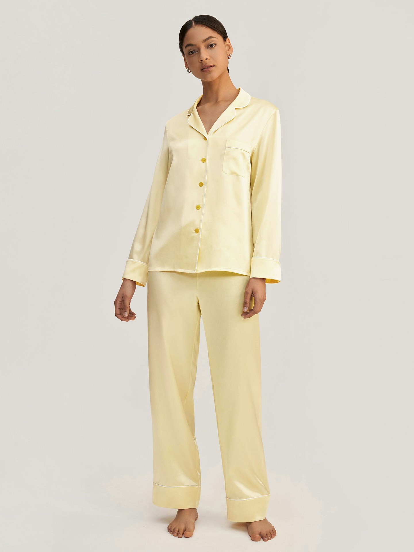 LilySilk, Golden Cocoon Silk Pyjama Set