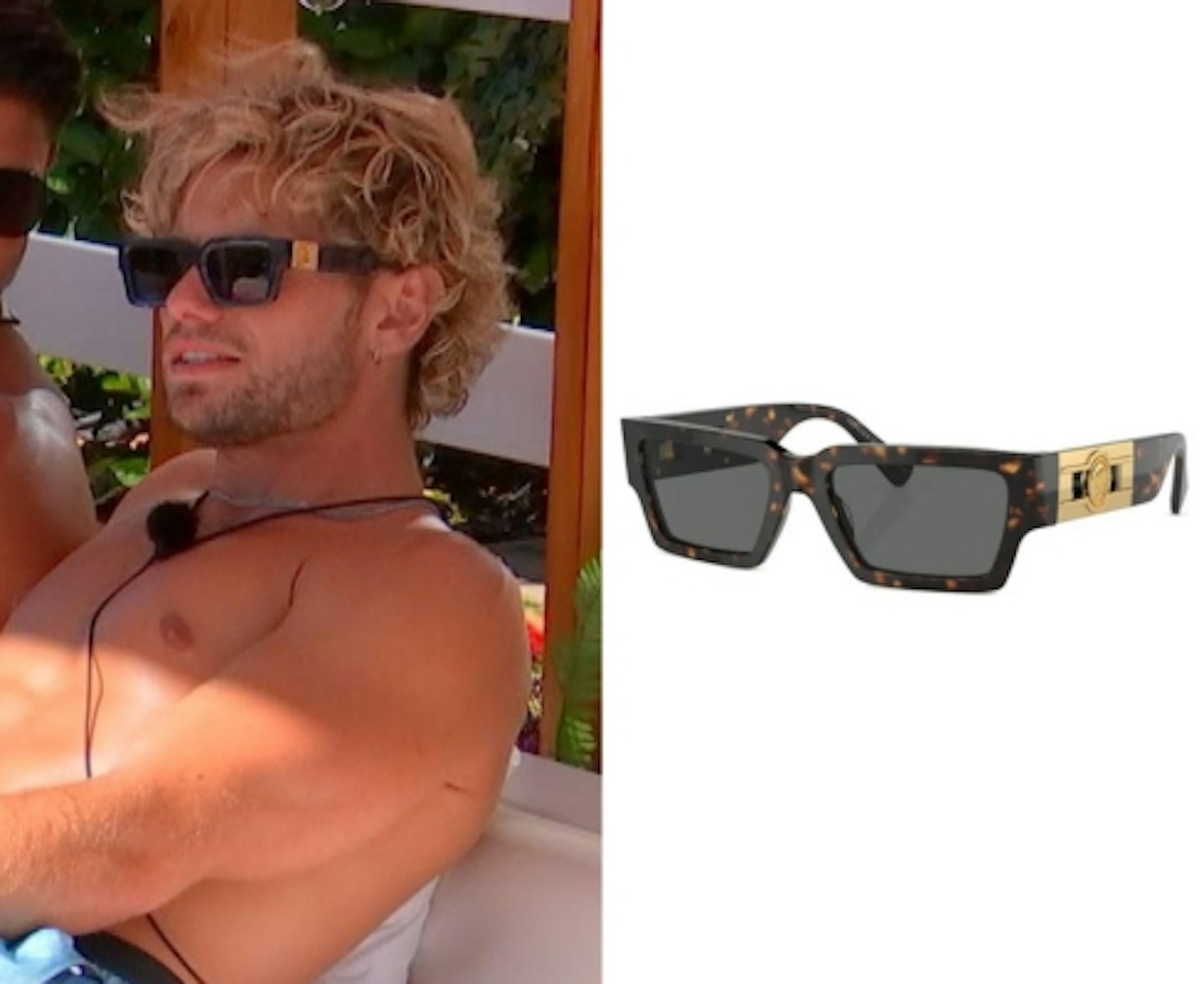 Joseph Garrett's Gold Decal Sunglasses