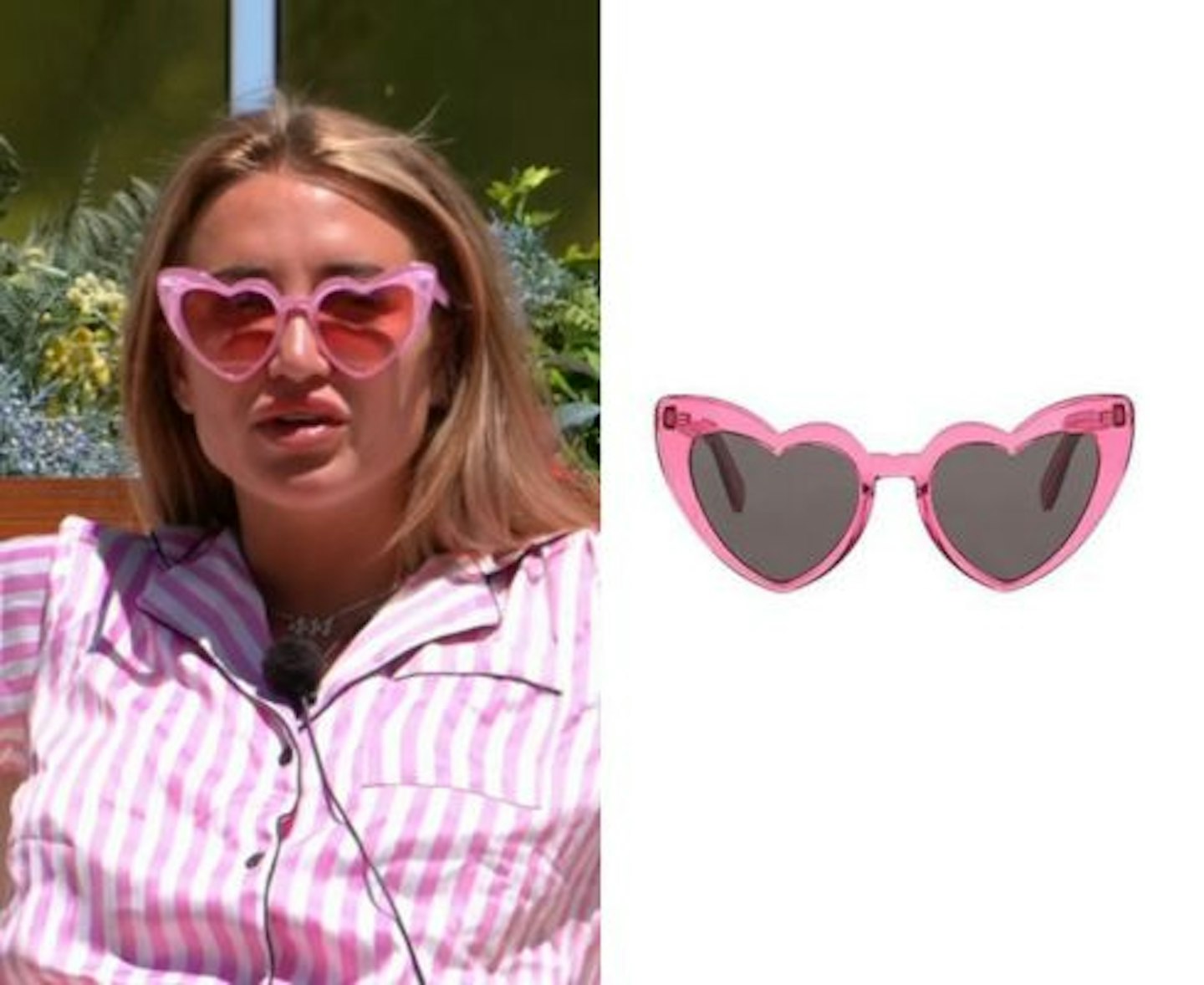 Georgia Harrison's Heart Shaped Sunglasses