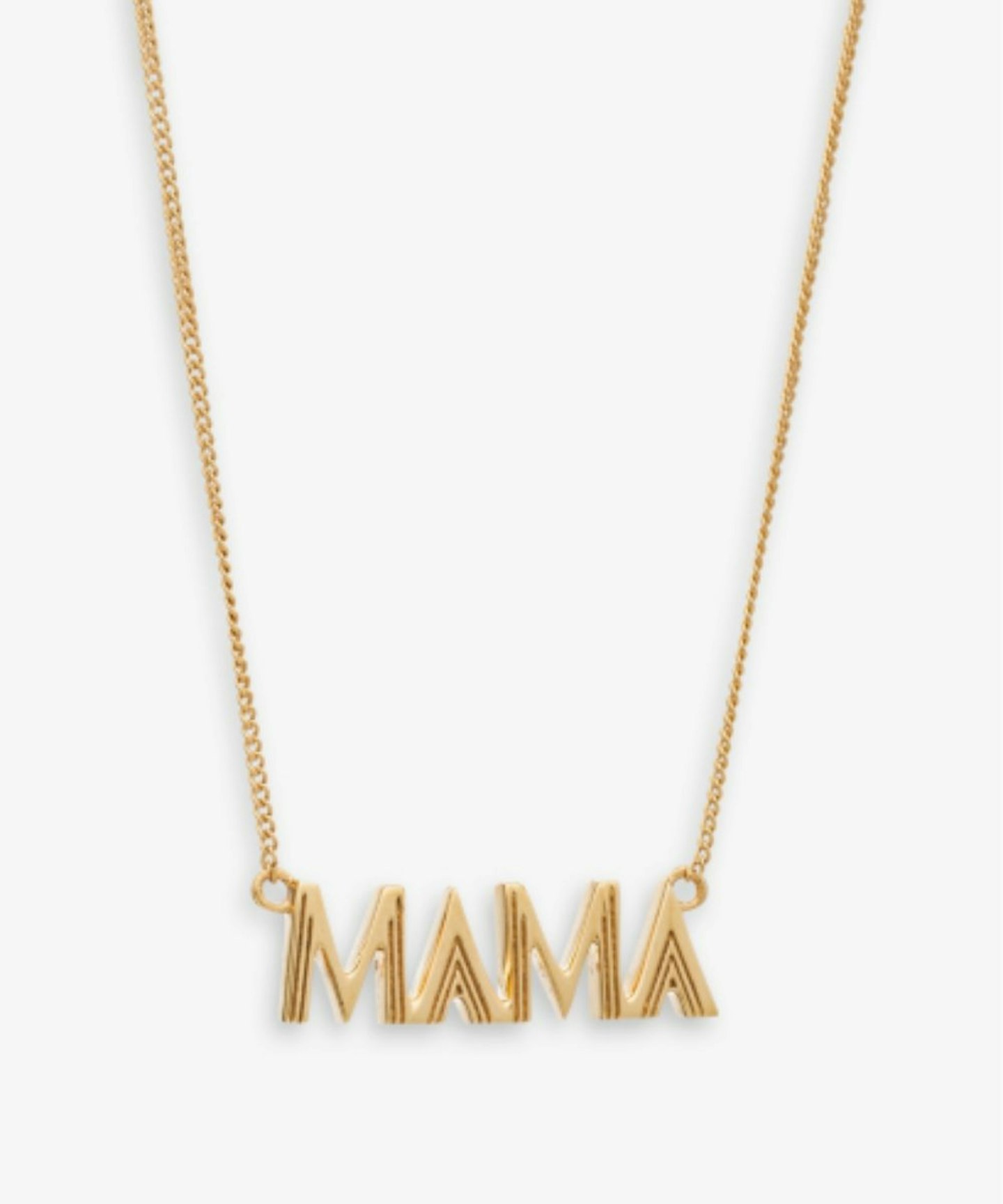 Rachel Jackson Mama 22ct Yellow Gold-Plated Necklace