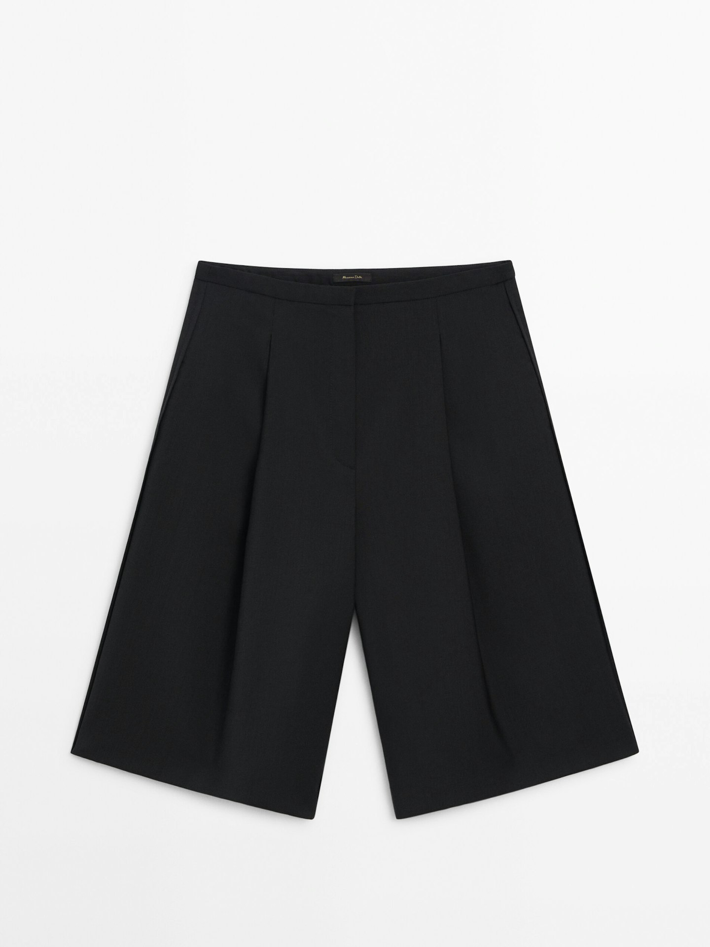 Massimo Dutti, Cool Wool-Blend Darted Long Bermuda Shorts