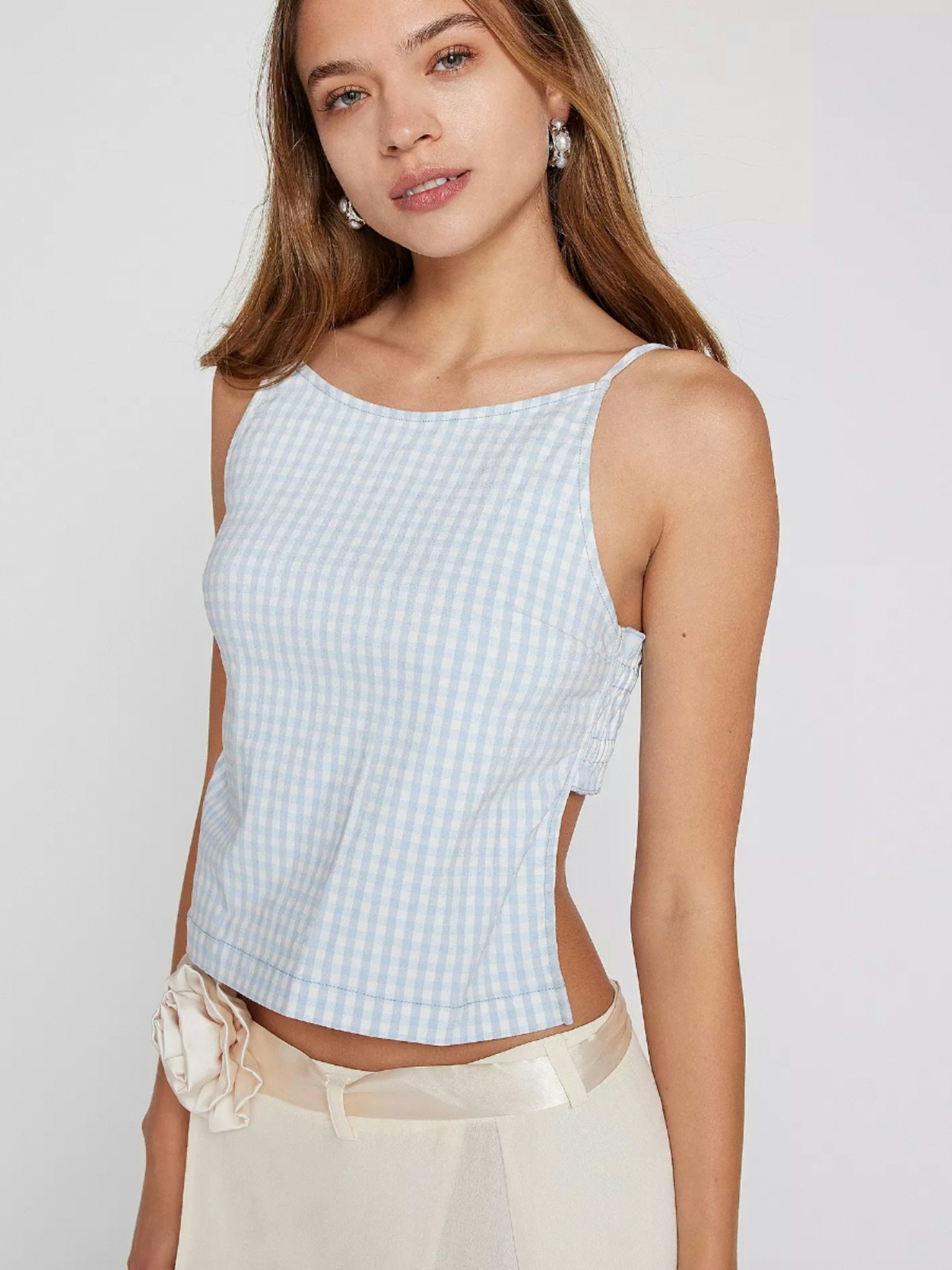 Urban Outfitters, Kimchi Blue Little Lies Gingham Apron Top
