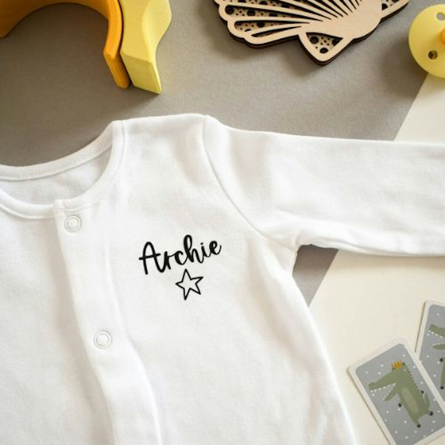 Not On The High Street Personalised Babygrow