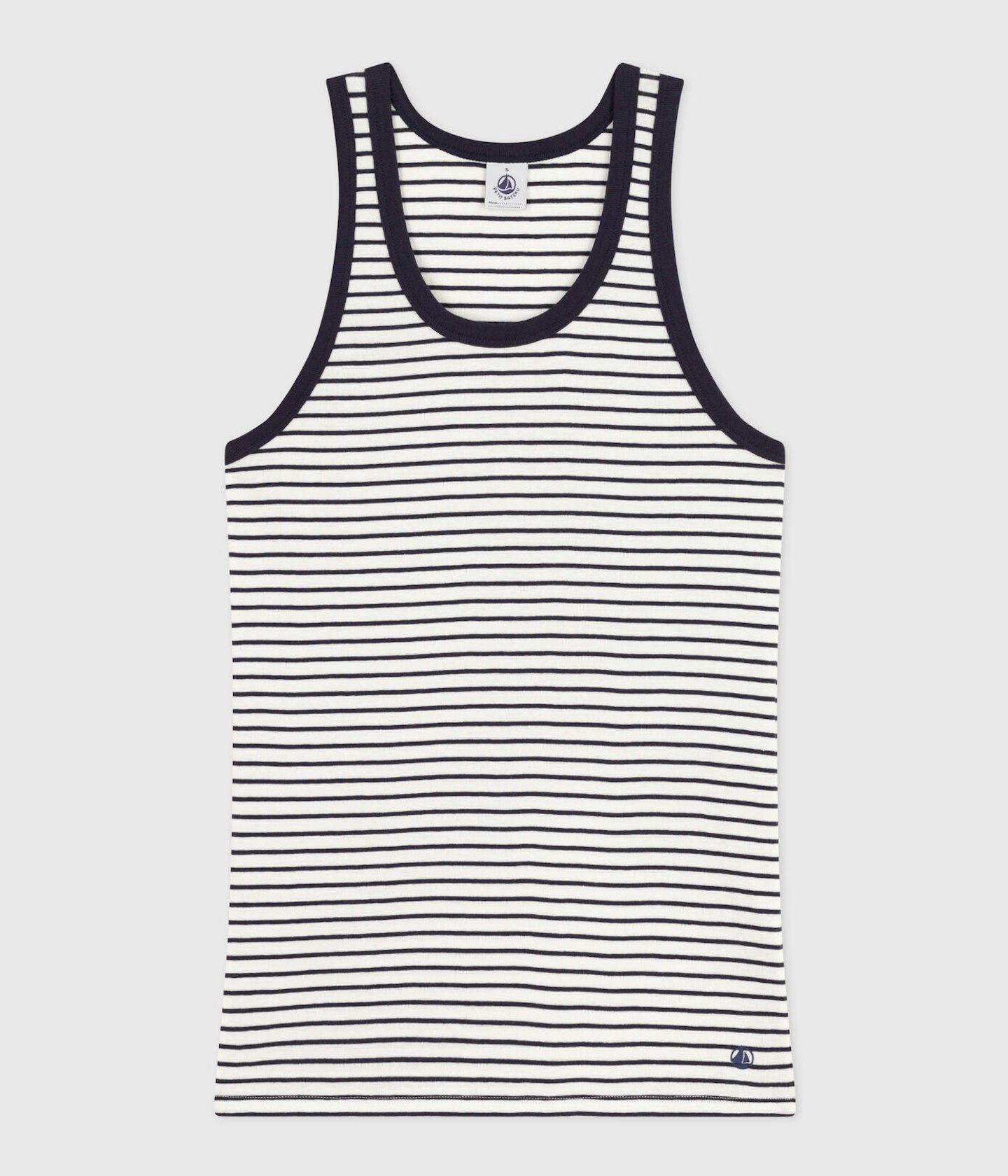 Petit Bateau, Iconic Striped Cotton Vest Top