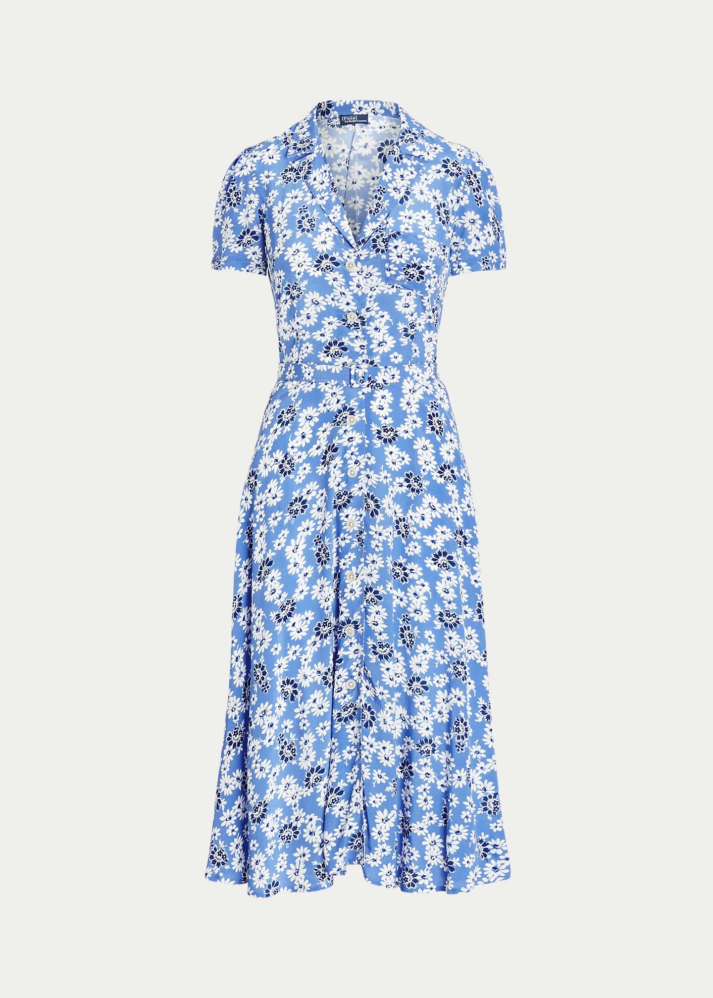 Polo Ralph Lauren, Floral Crepe Short-Sleeve Dress