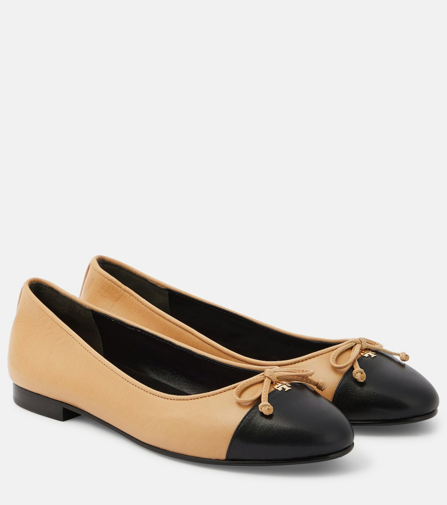 Tory Burch, Bow-Detail Leather Ballet Flats