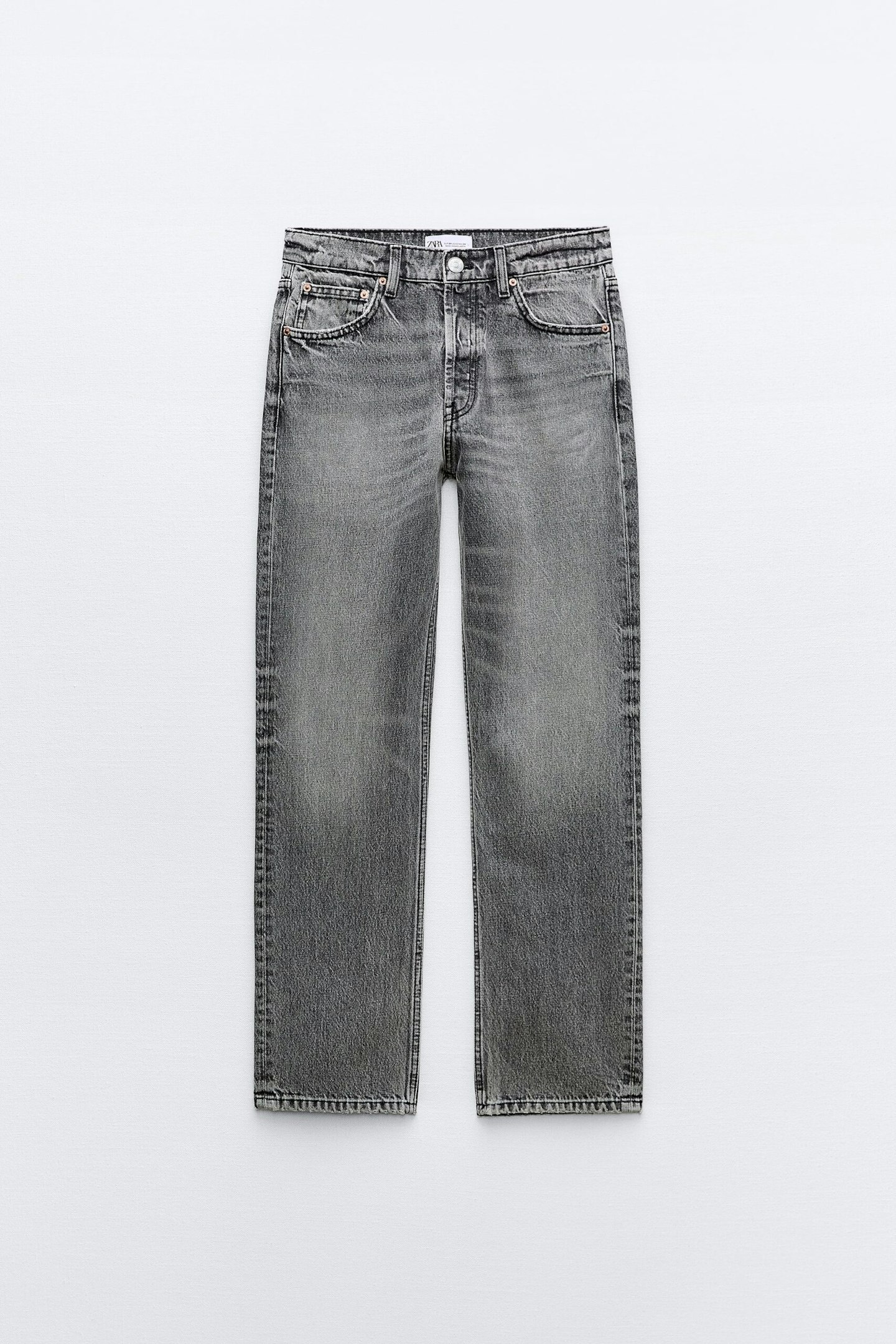 Zara Trf Boyfriend Low-Rise Jeans