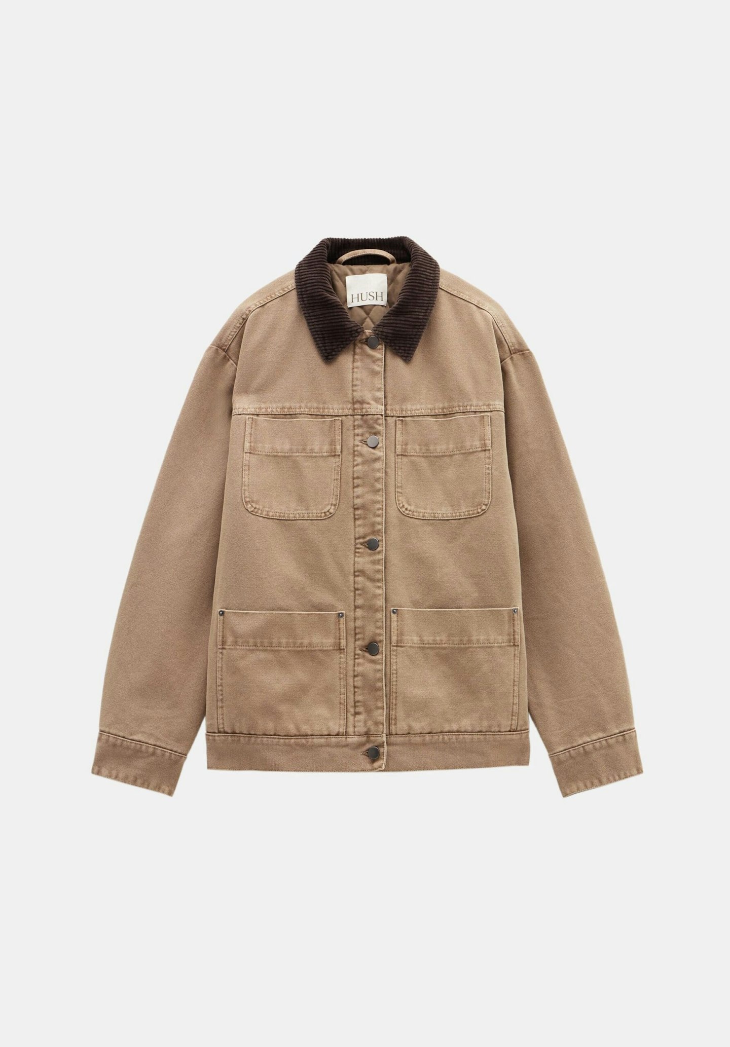 hush canvas trucker spring jacket