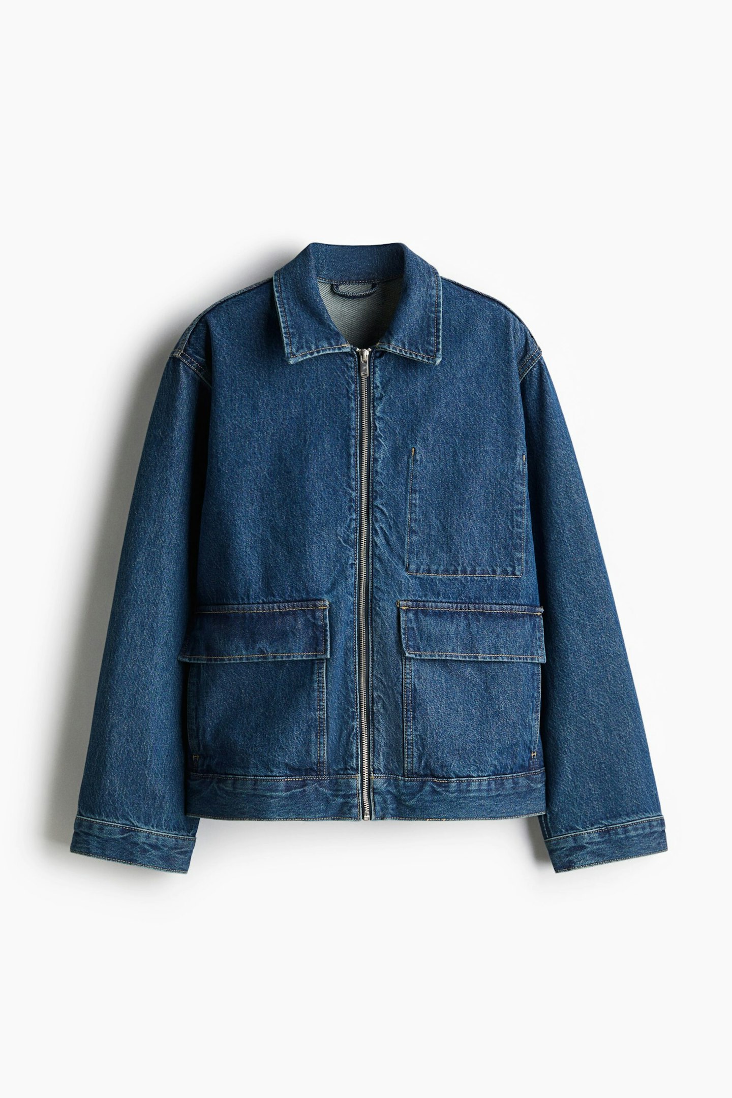 H&M denim zip jacket spring jackets