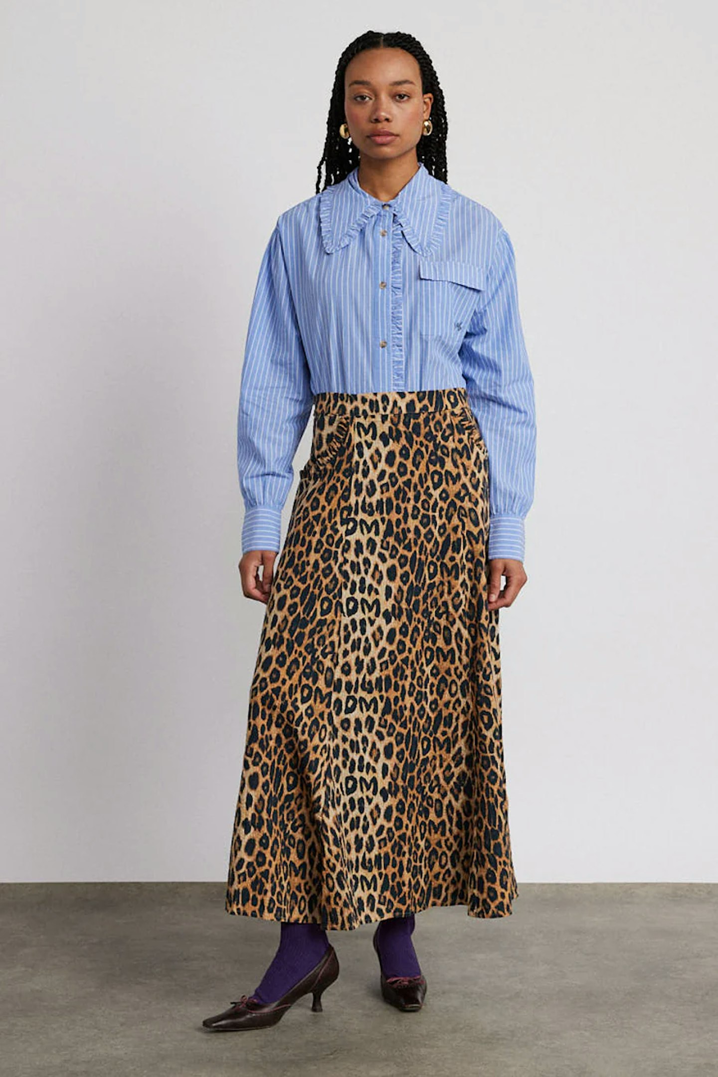 damson madder leopard skirt 