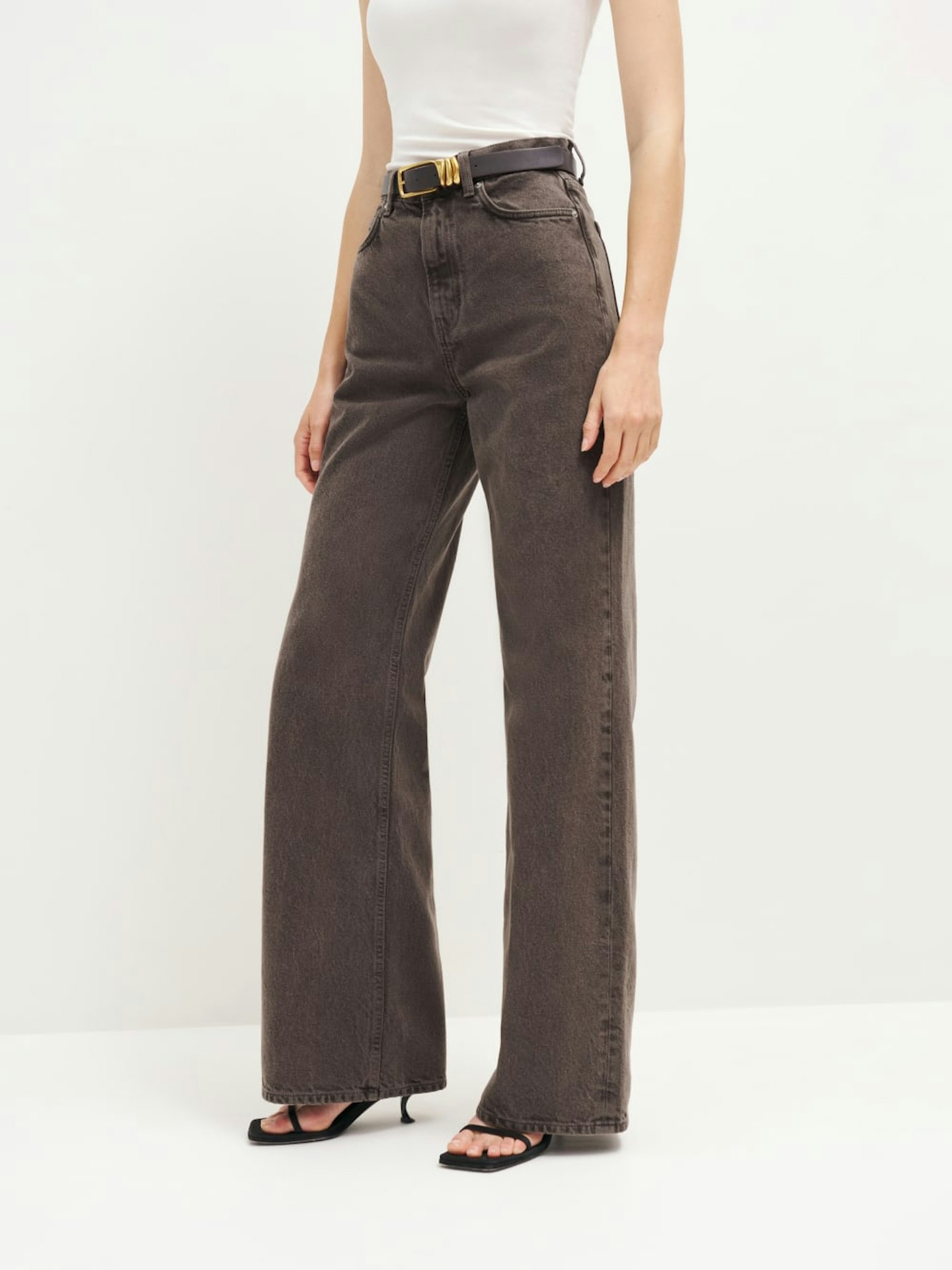 Reformation, Cary High Rise Slouchy Wide Leg Jeans