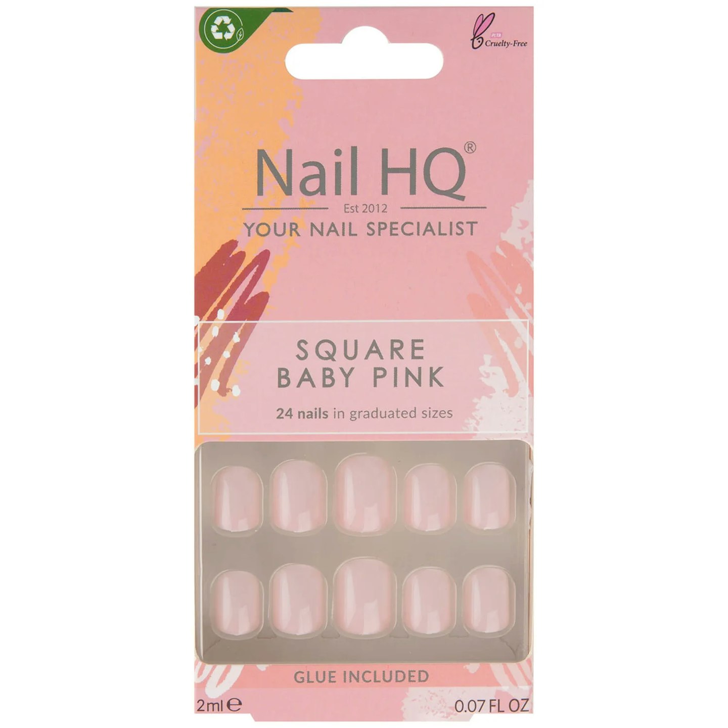 Nail HQ Square Baby Pink Nails