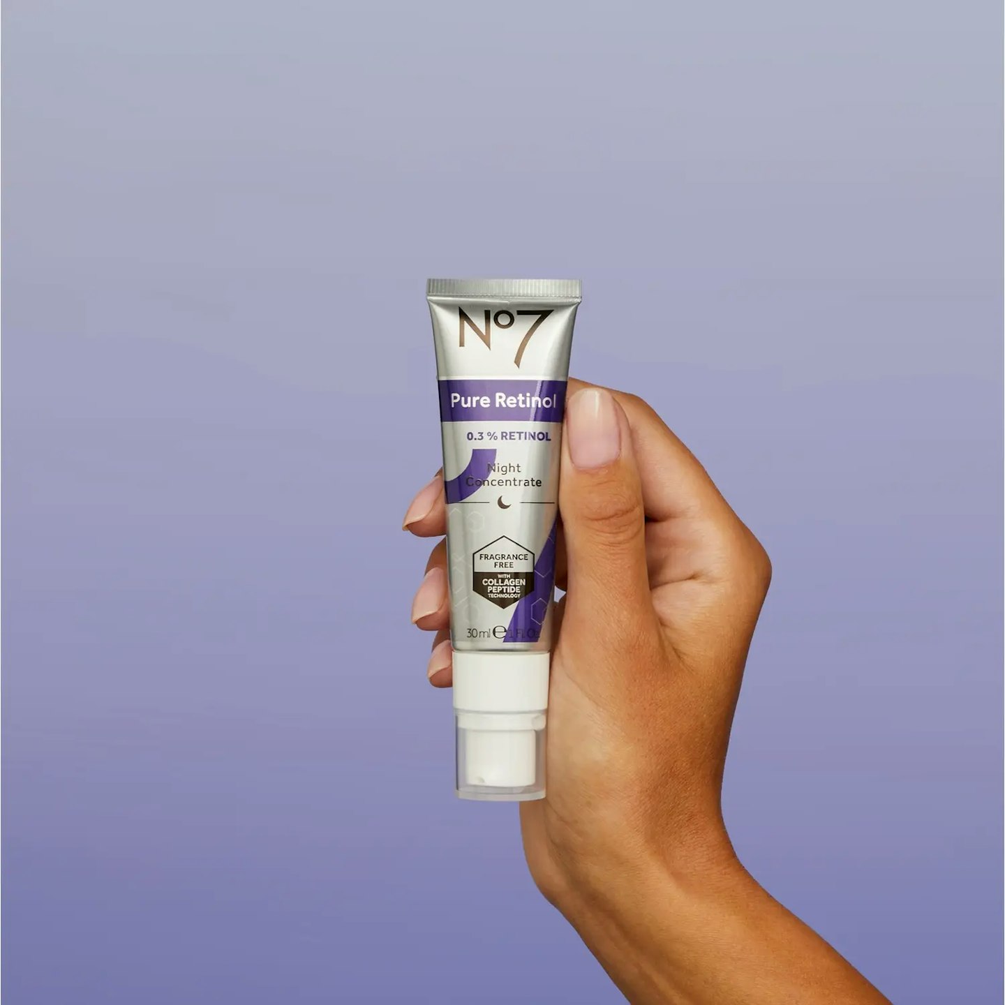 No 7, Pure Retinol 0.3% Retinol Night Concentrate