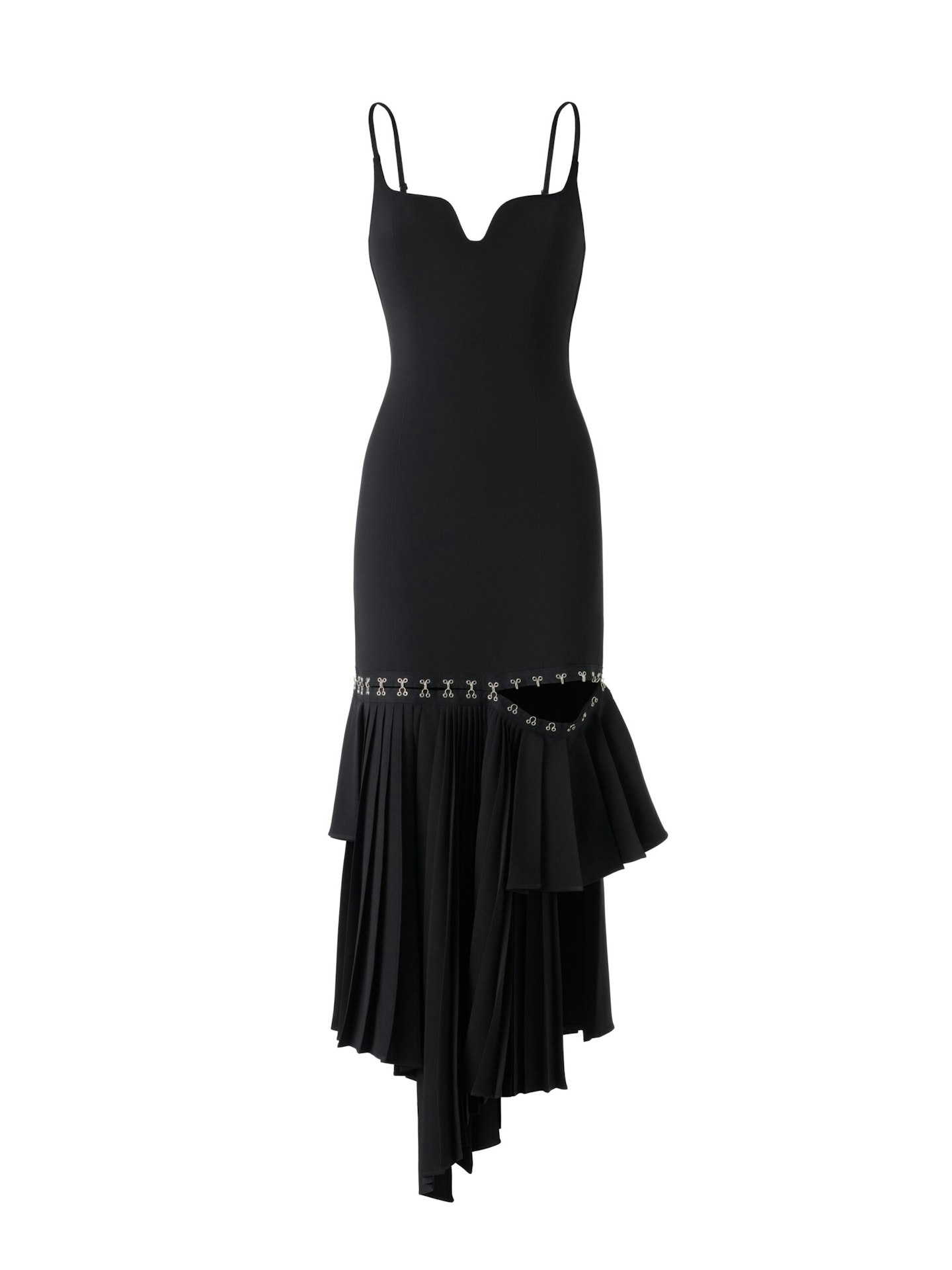 rokh h&m black dress 