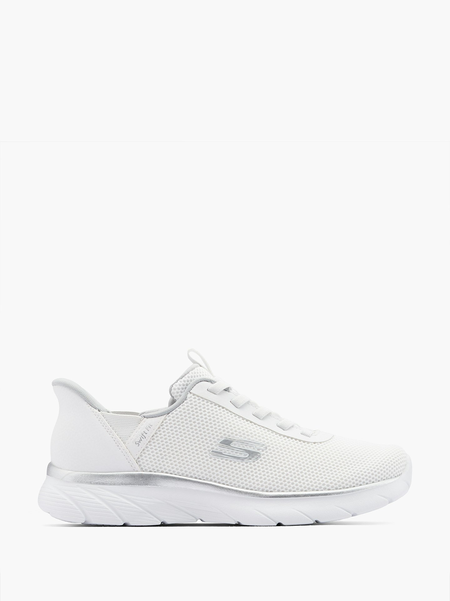 skechers white trainers 