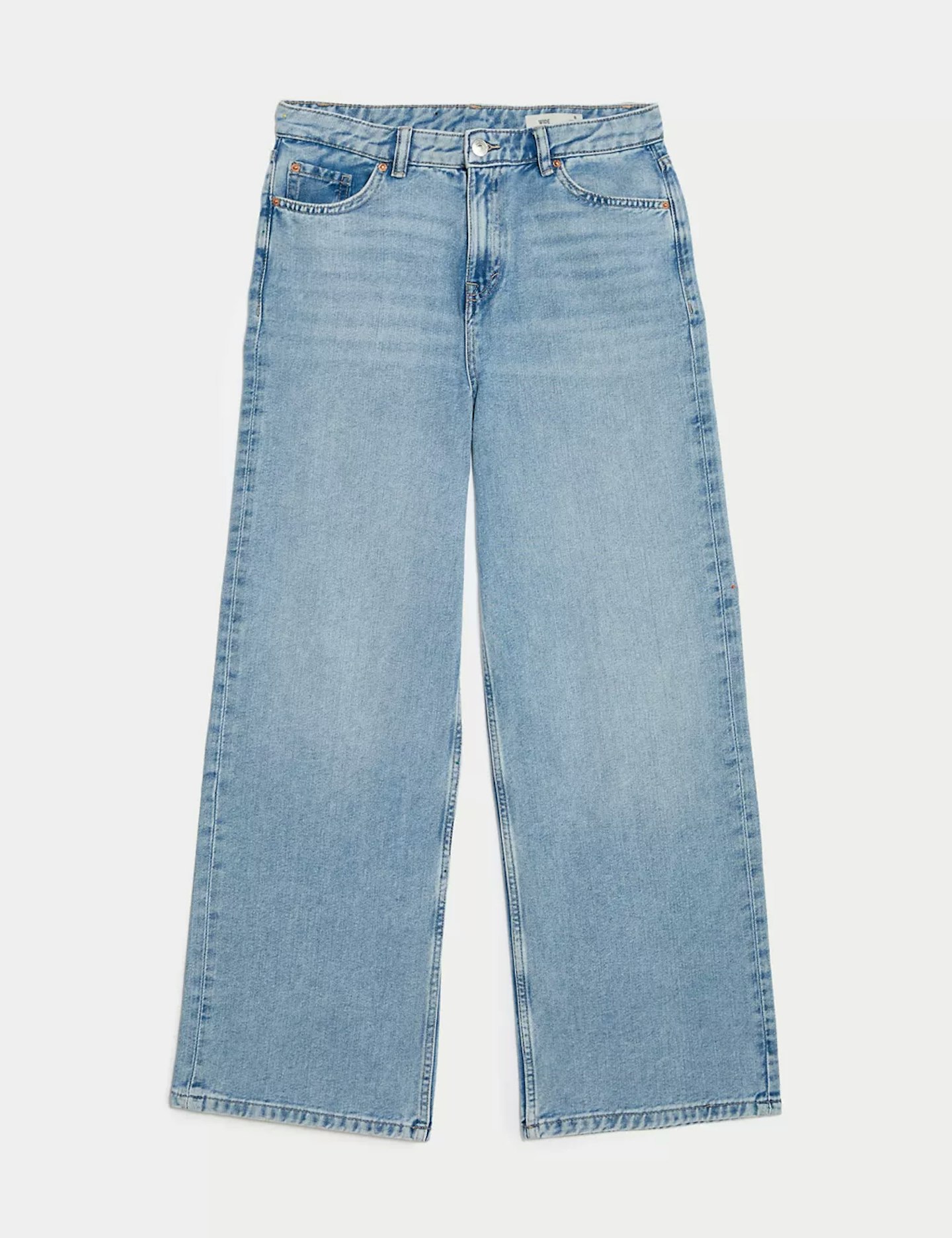 M&S, Slouchy Mid Rise Wide Leg Jeans