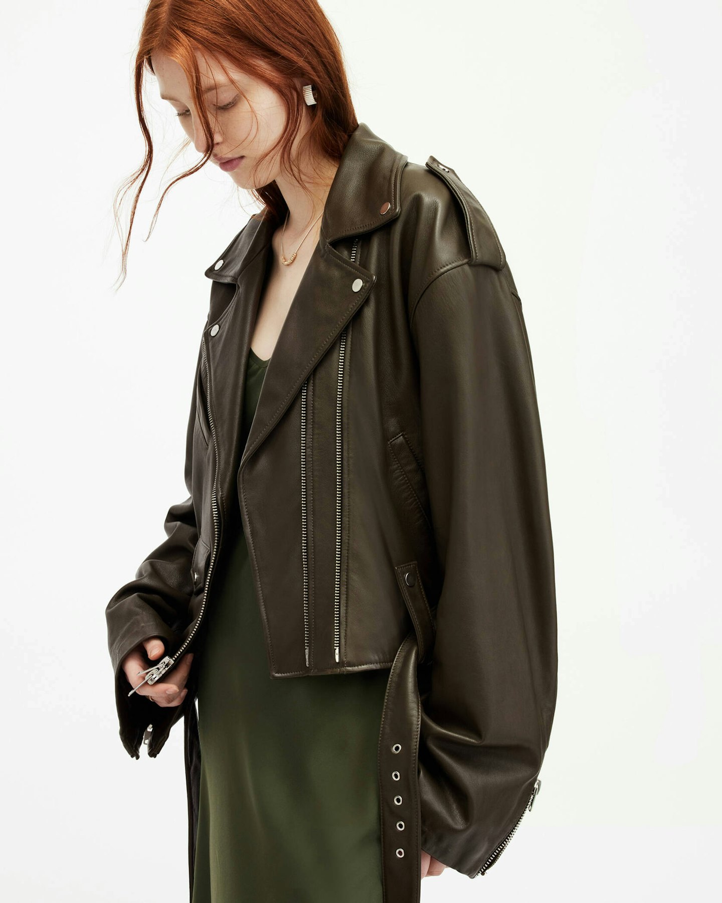 all saints leather jacket 