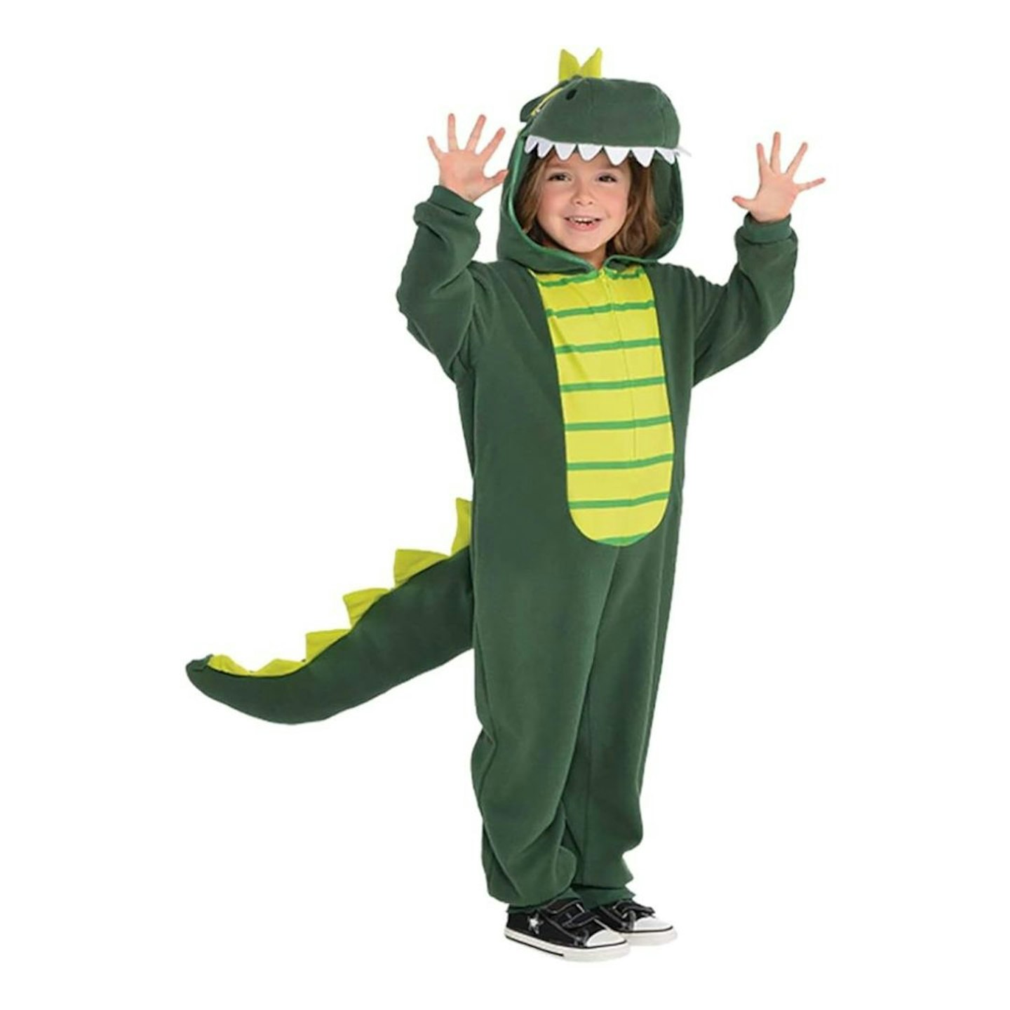 amscan Childs Kids Green Zipster Dinosaur Fancy Dress Costume