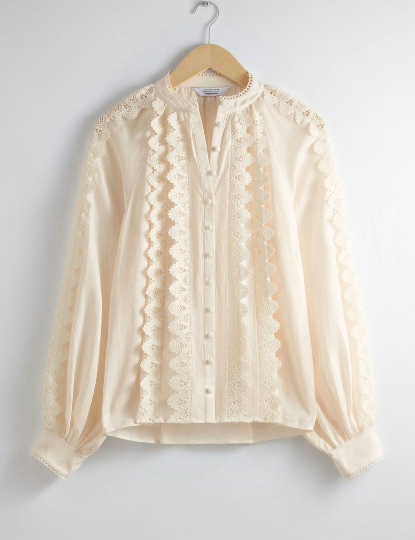 & Other Stories, Scalloped Lace Blouse