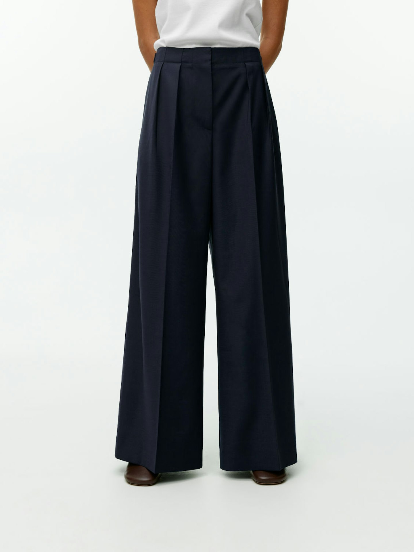 Arket, Relaxed Wool-Blend Trousers