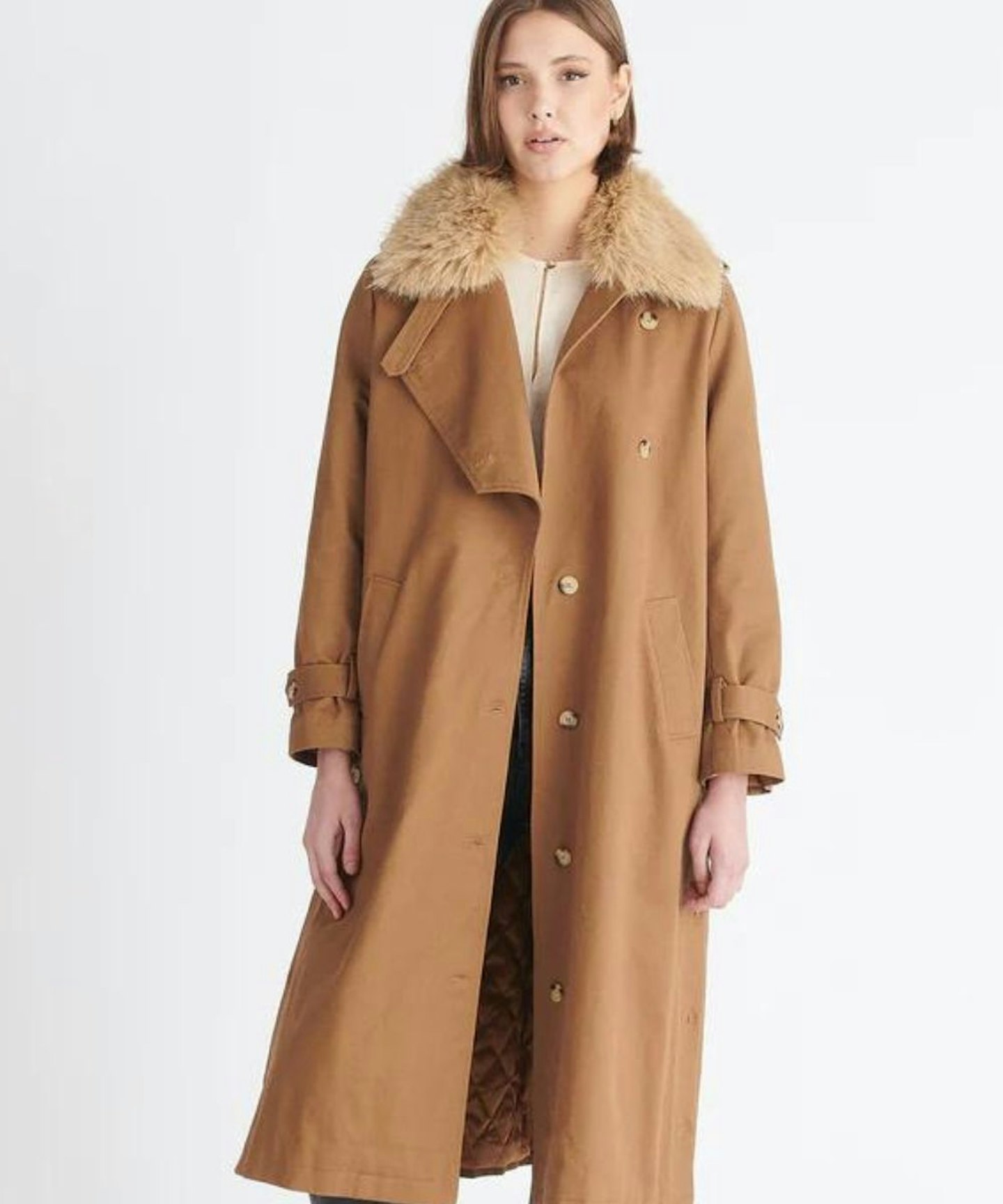 camel trench coat